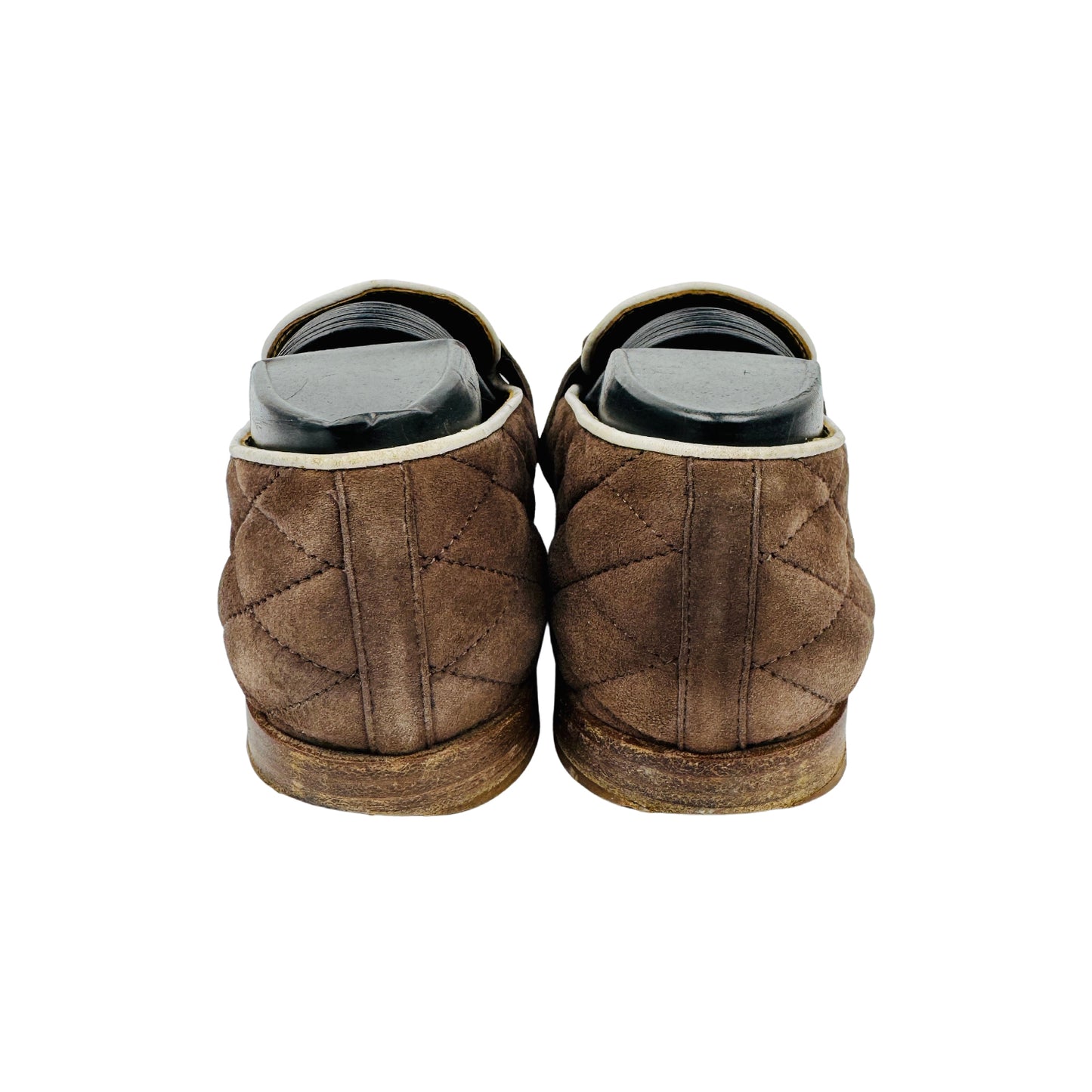 Tod's Brown Quilted Suede Moccasins (Size 37.5)