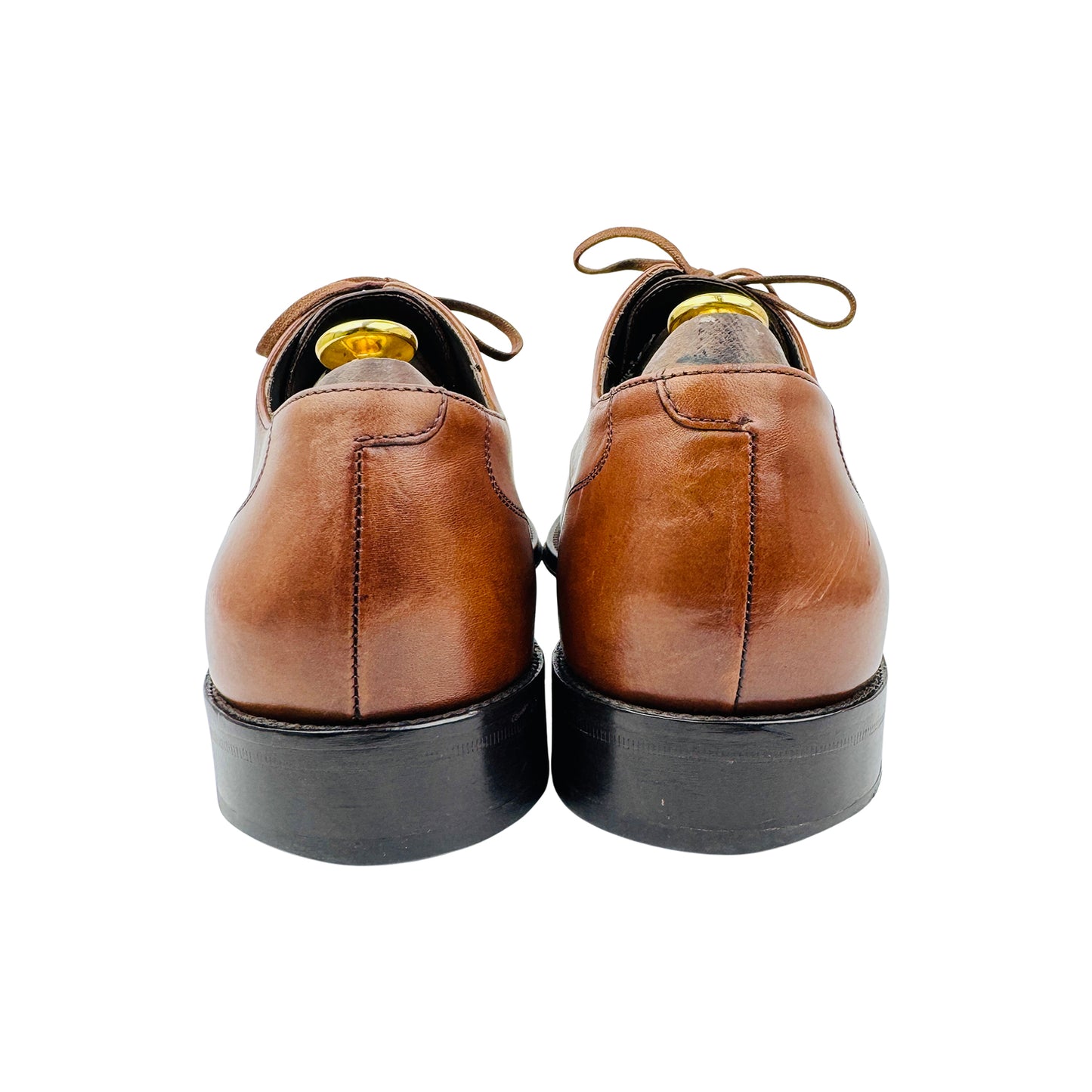 Hugo Boss Men's Brown Leather Derby Shoes (Size 43/43.5)