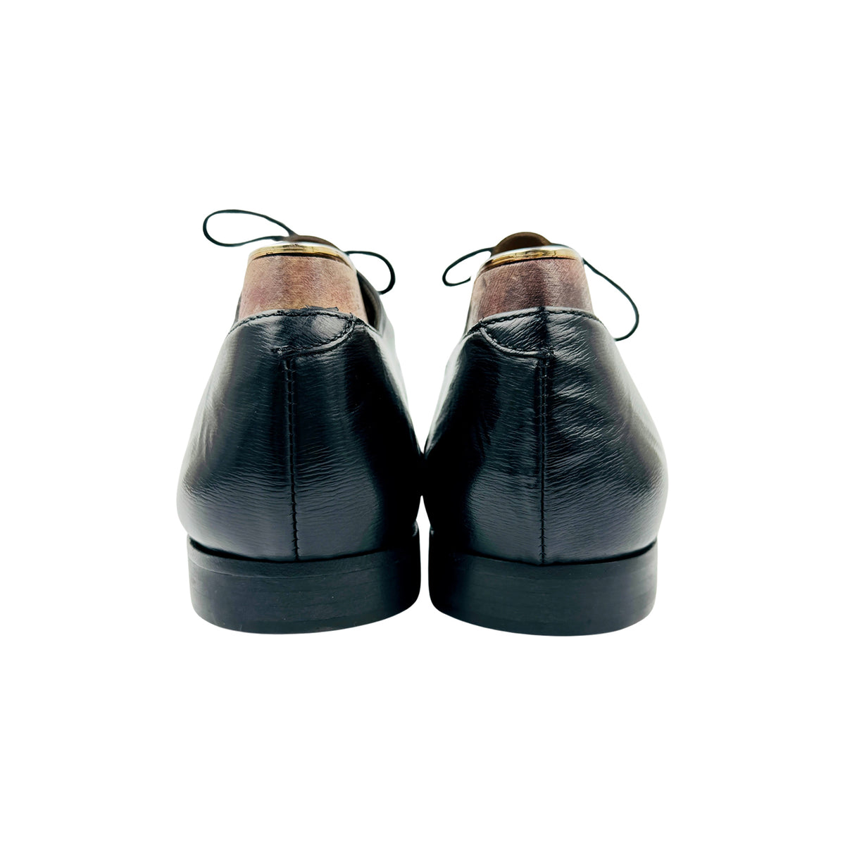 Burberry Men's Black Leather Derby Shoes (Size 43/43.5)
