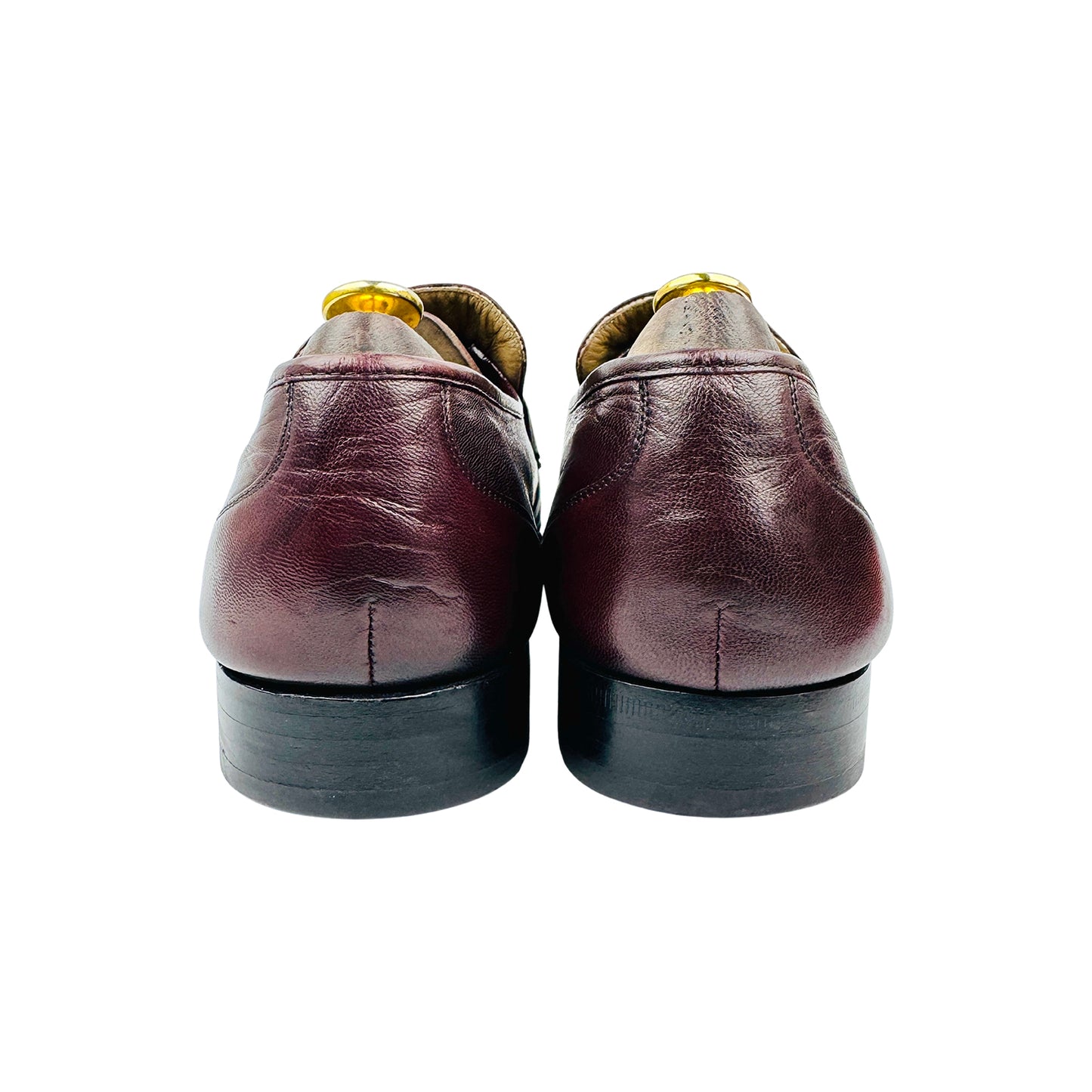 Bally Burgundy Leather Penny Loafers (Size 44)