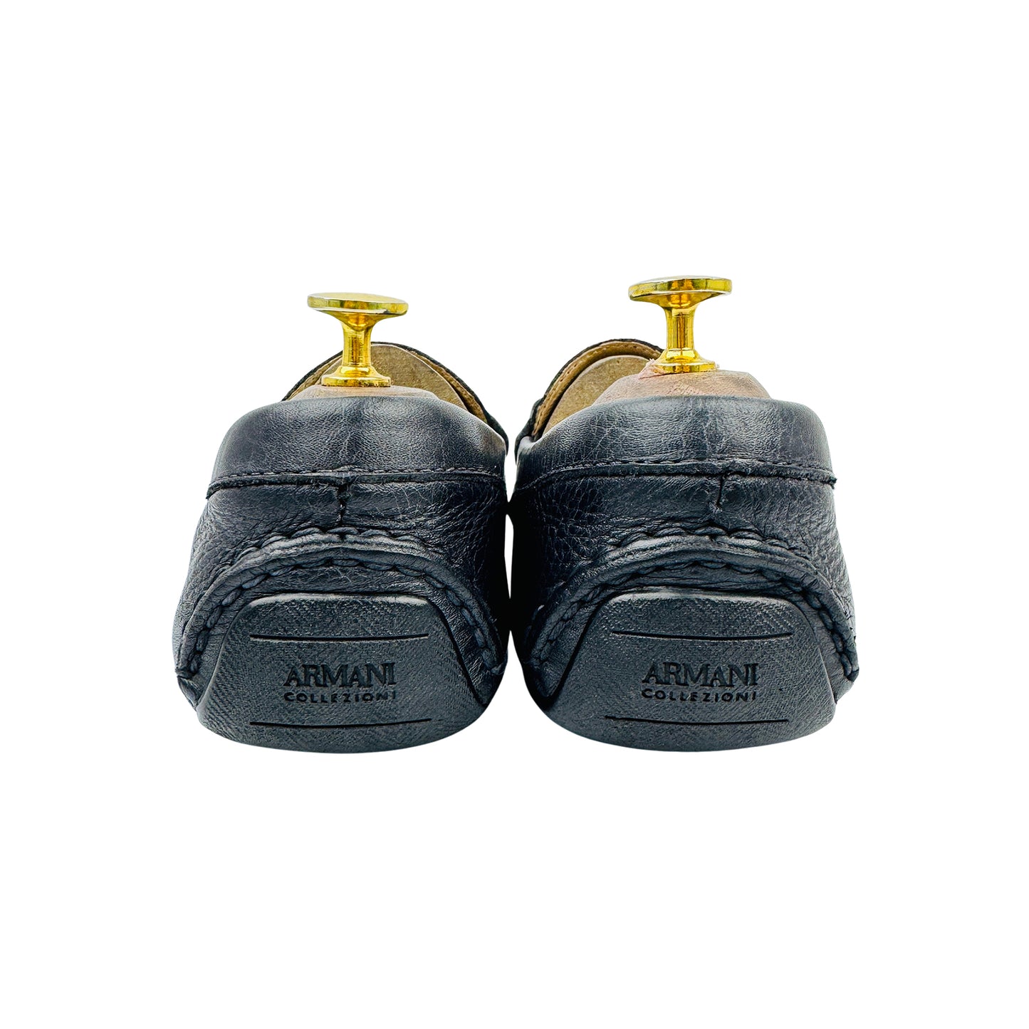 Armani Men's Black Buckle Loafers (Size 43) - XAU137