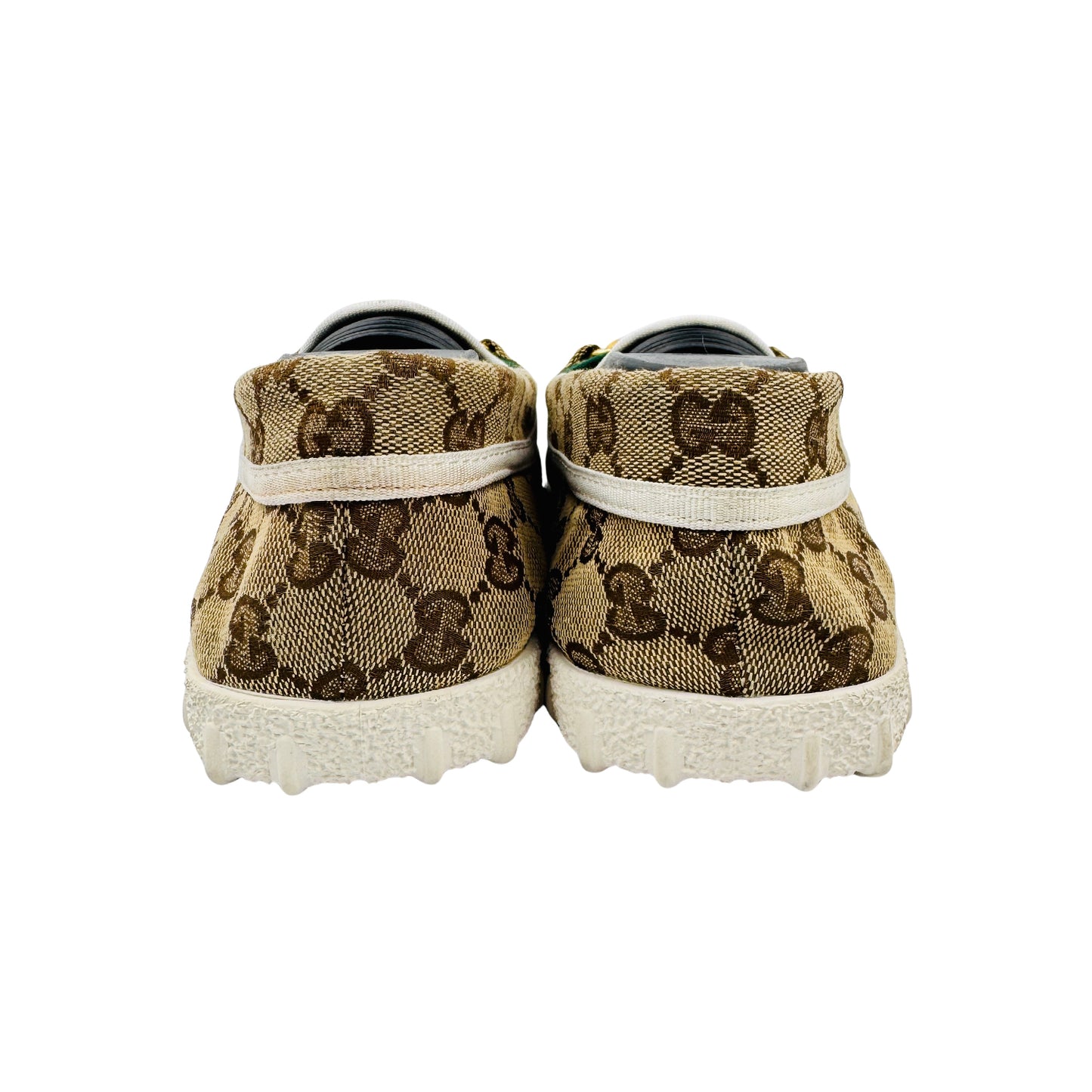 Gucci Brown GG Supreme Horsebit Loafers (Size 41) - 655516