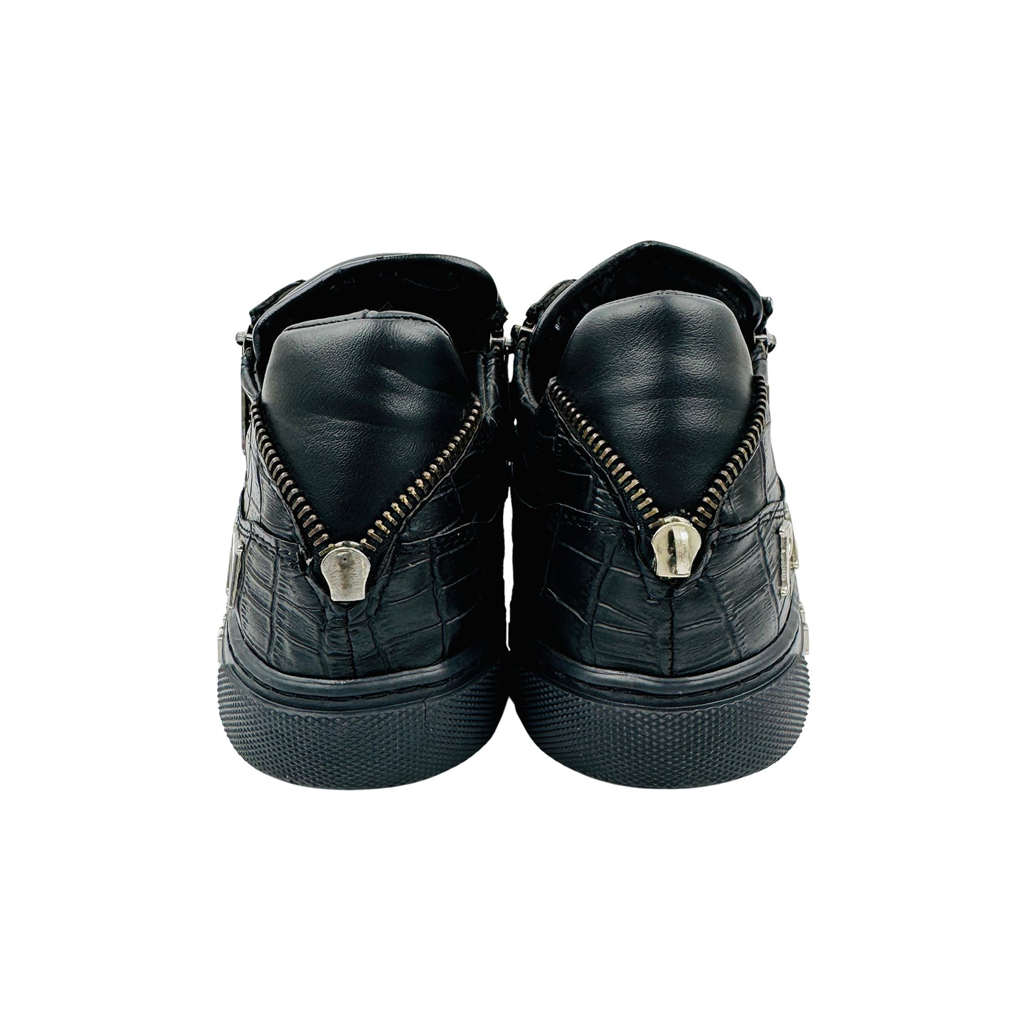 Philipp Plein Razor Zip Croc Embossed Sneakers (Size 42.5)