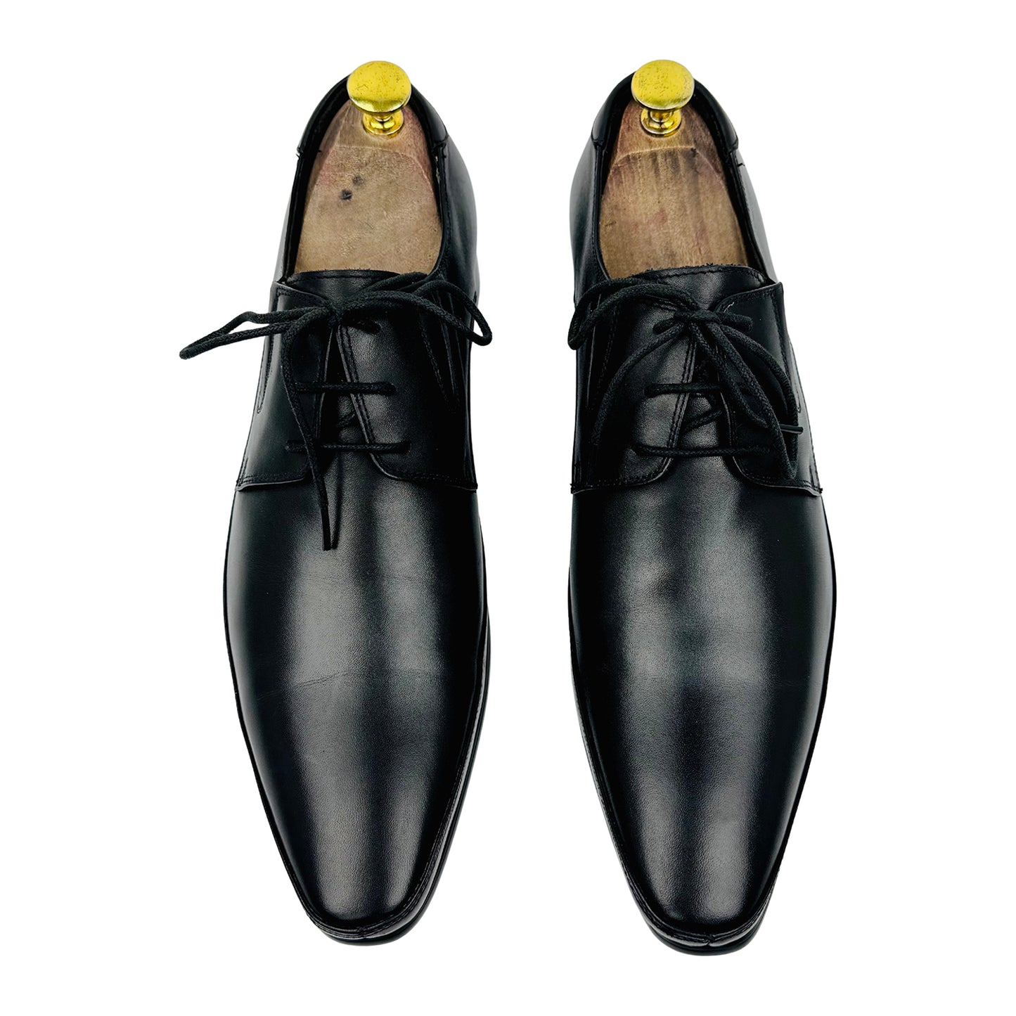 Salvatore Ferragamo Black Calf Leather Oxfords (Size 40/41)