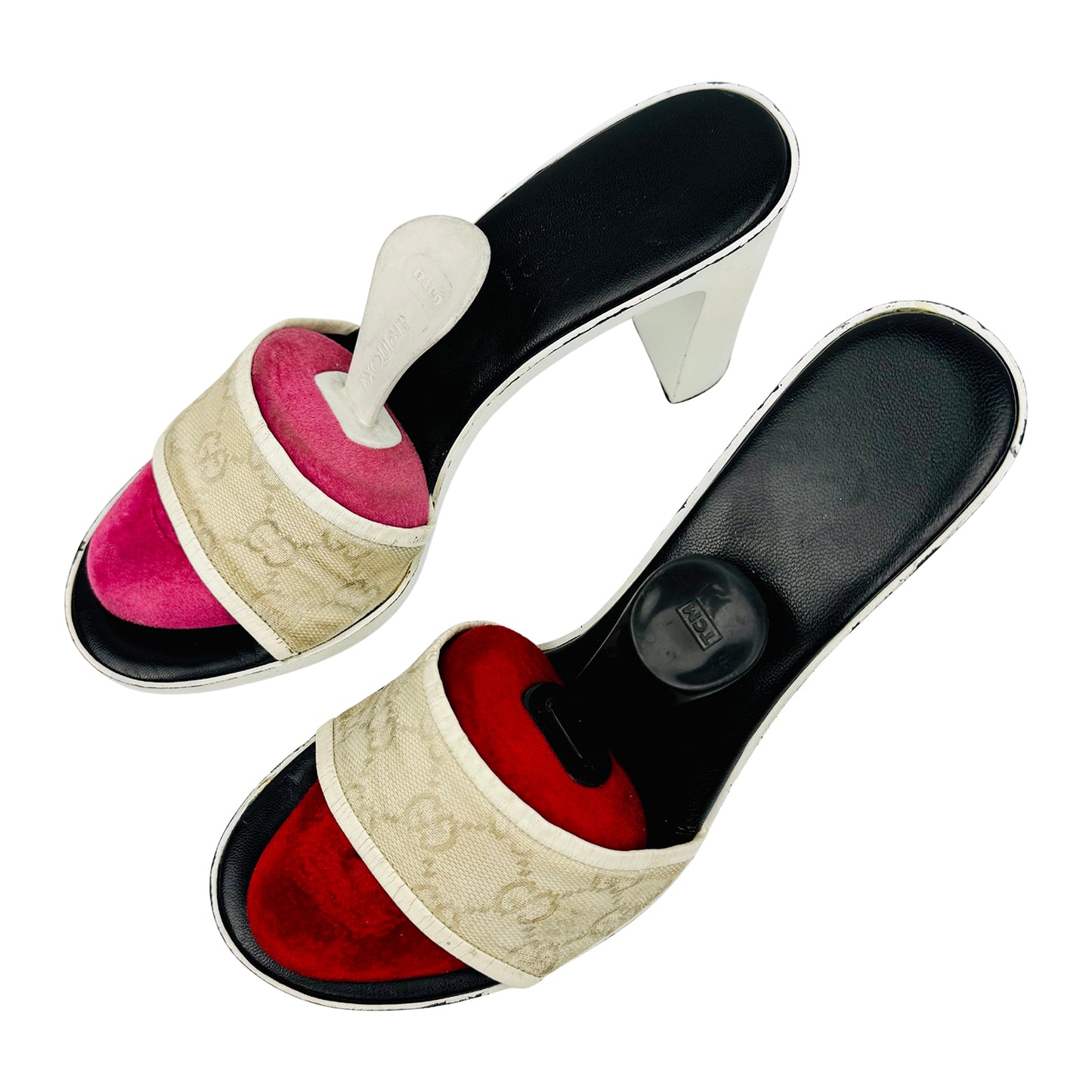 Gucci Women's GG Supreme Canvas Heels (Size 37/37.5)