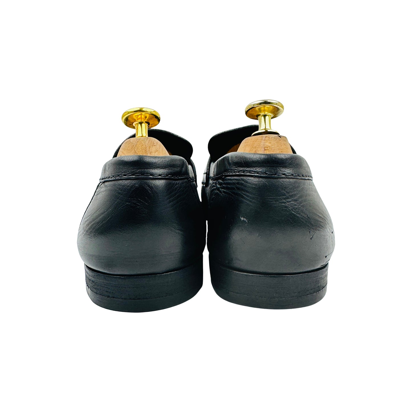 Louis Vuitton Black Damier Infiniti Embossed Leather Loafers (Size 43)