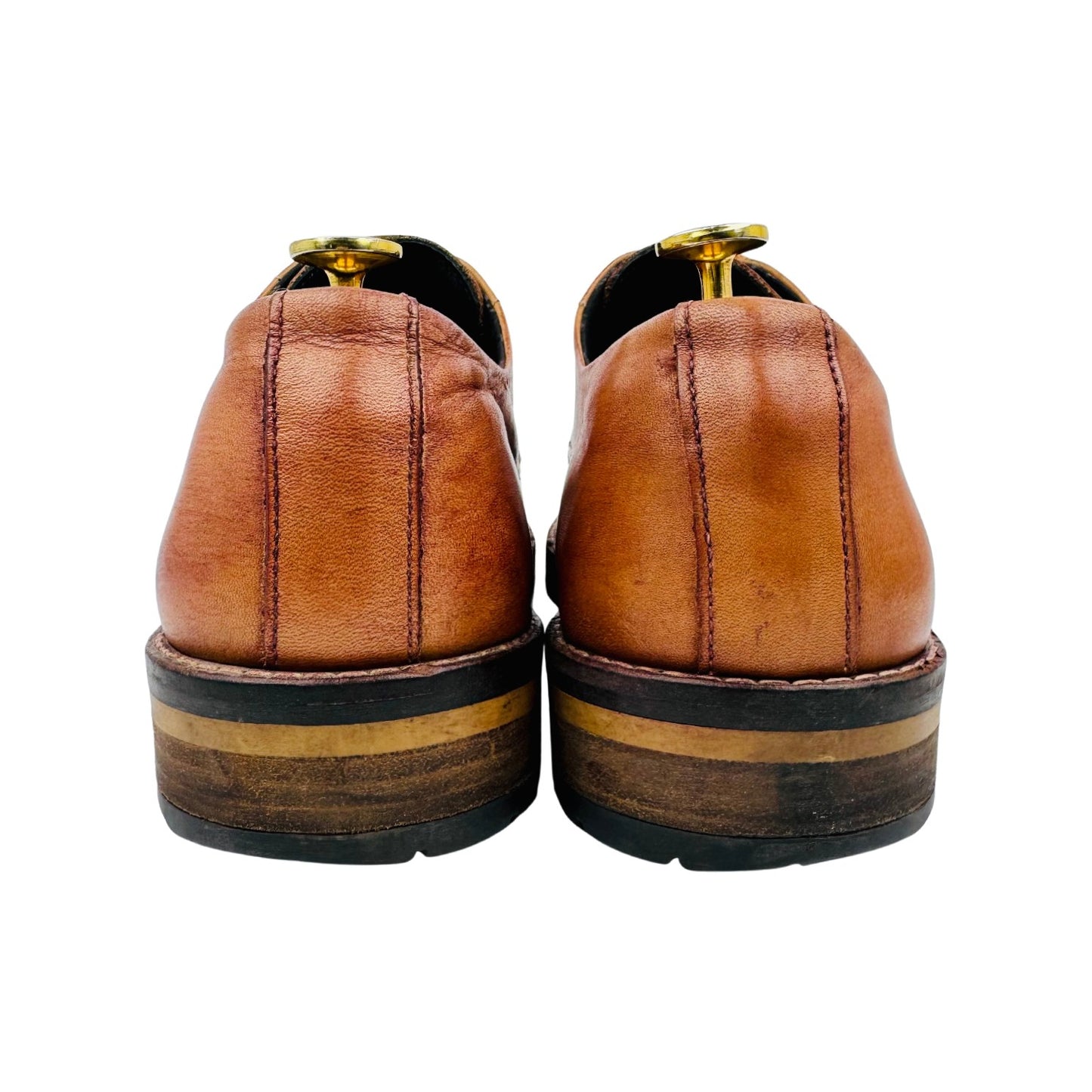 Armani Jeans Brown Leather Dress Shoes (Size 42.5)