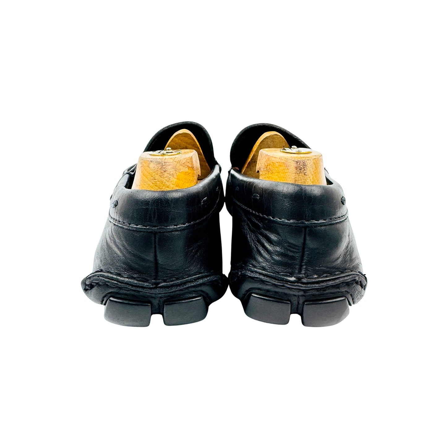 Prada Men's Black Driving Penny Loafers (Size 42/42.5)