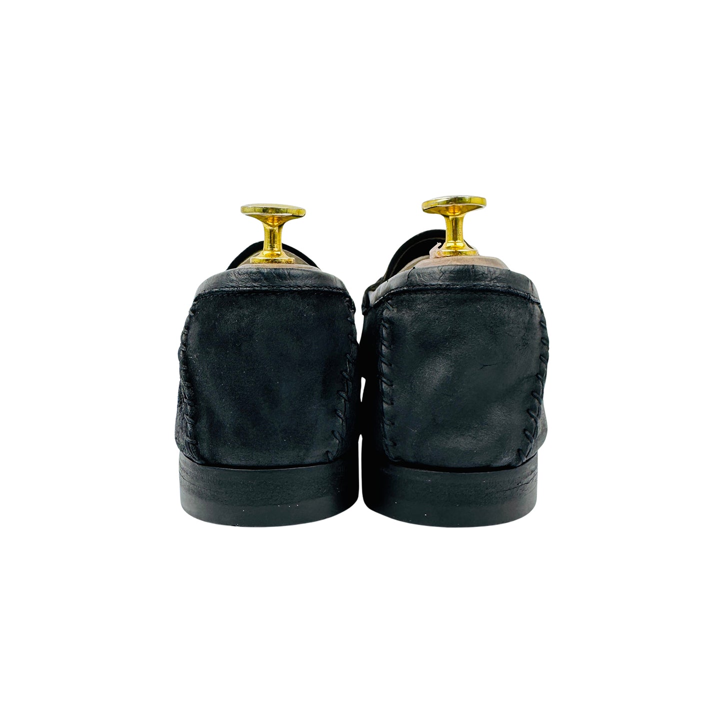 Gucci Black Leather Horsebit Loafers (Size 41.5)