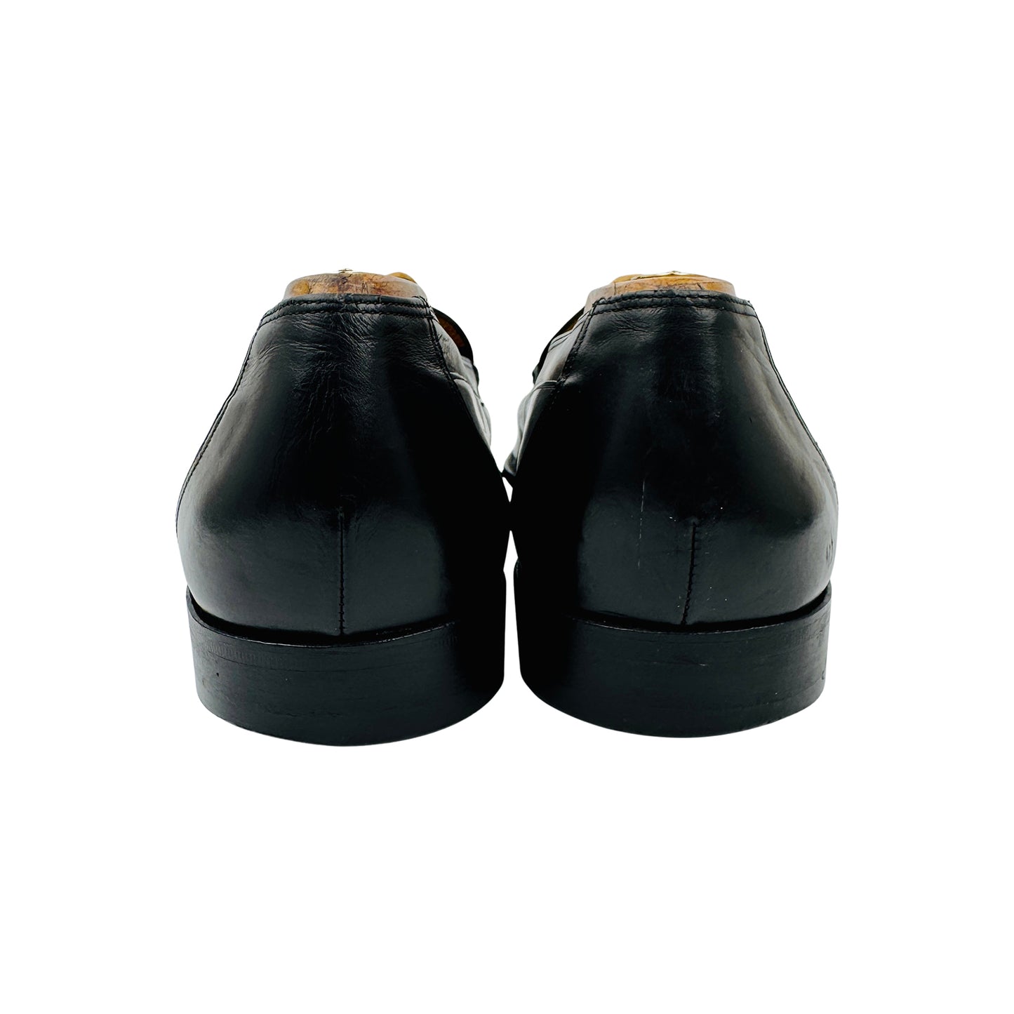 Bally Men's Black Leather Penny Loafers (Size 44/44.5)