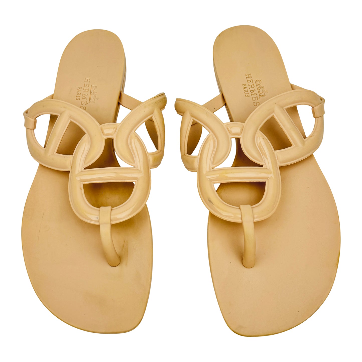 Hermès Egerie Beige Sandal Slippers (Size 41)