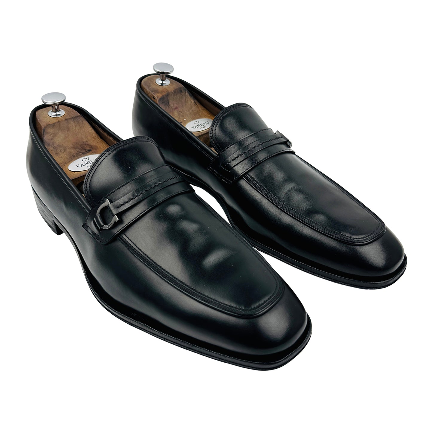 Salvatore Ferragamo Gancini Bit Strap Loafers (Size 46/46.5)