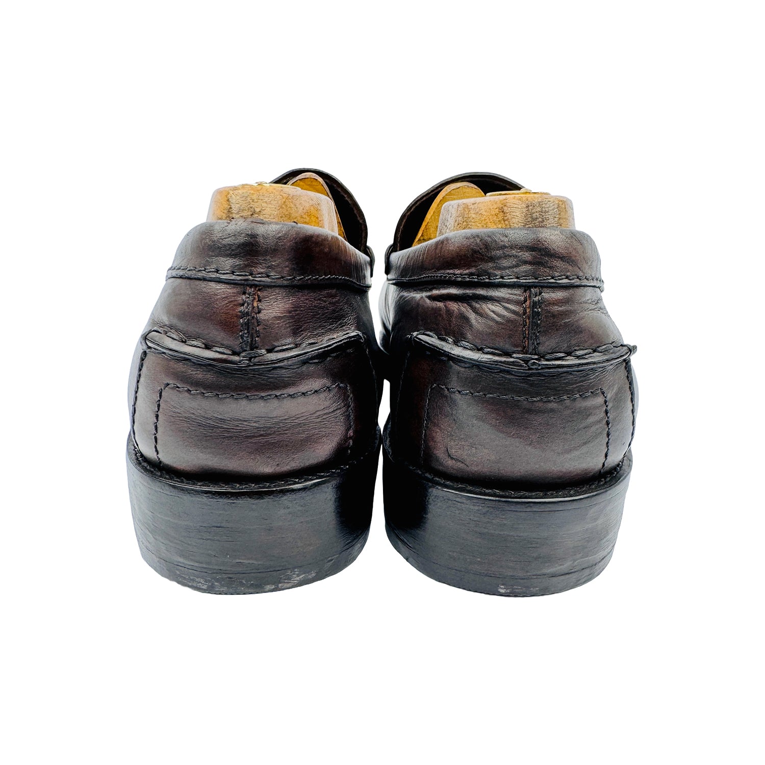 Back Side image of Tod's Men's Brown Leather Loafers (Size 42.5/43)