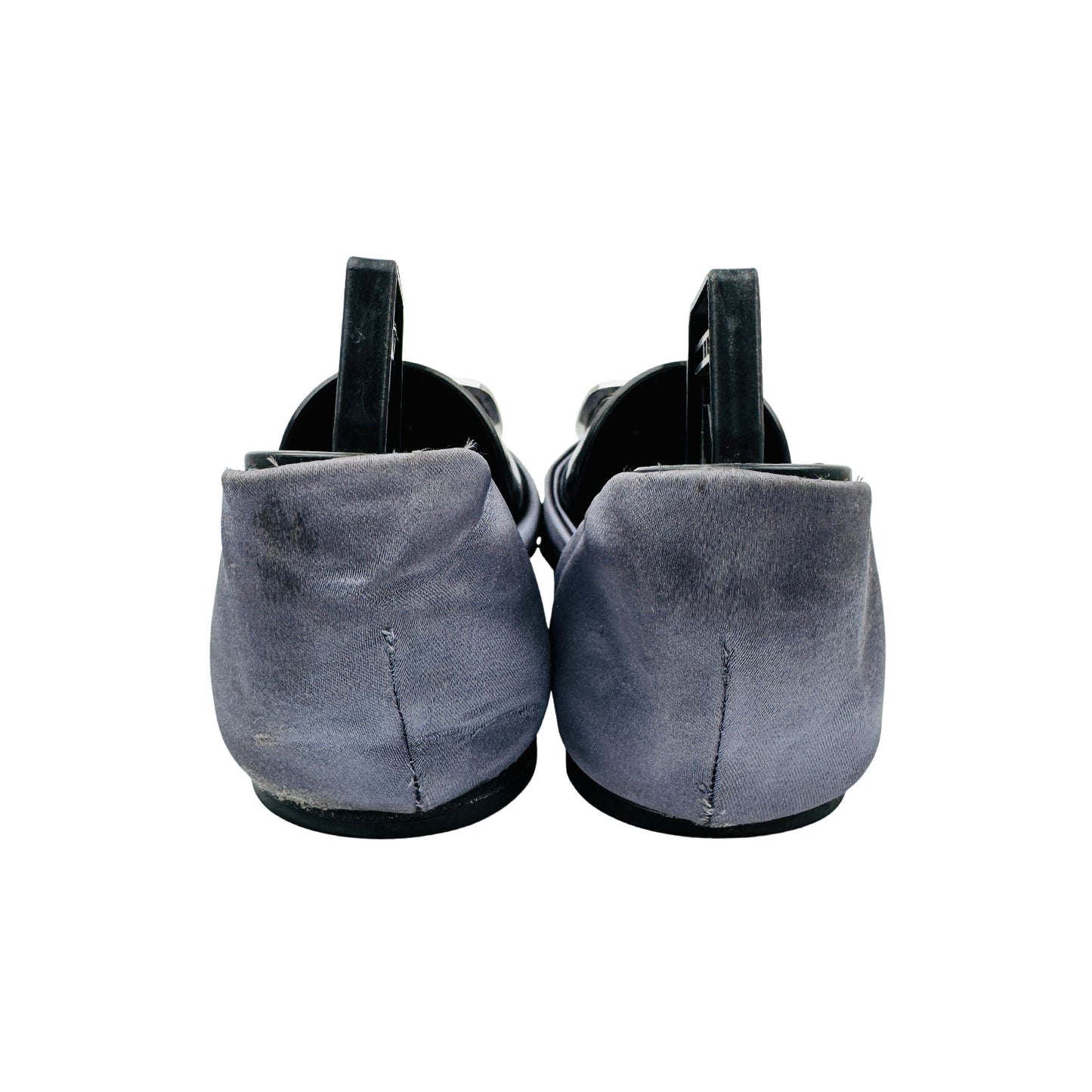 Roger Vivier Grey Slingback Flats (Size 38.5)