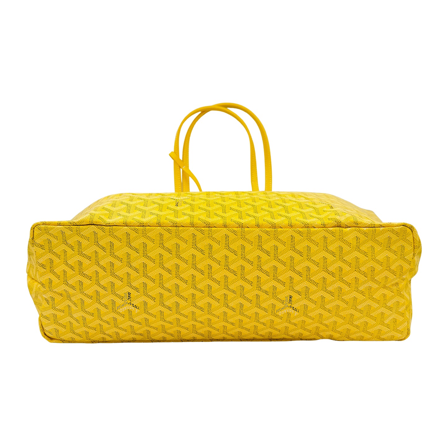 Goyard Saint Louis Yellow Goyardine Canvas Tote Bag