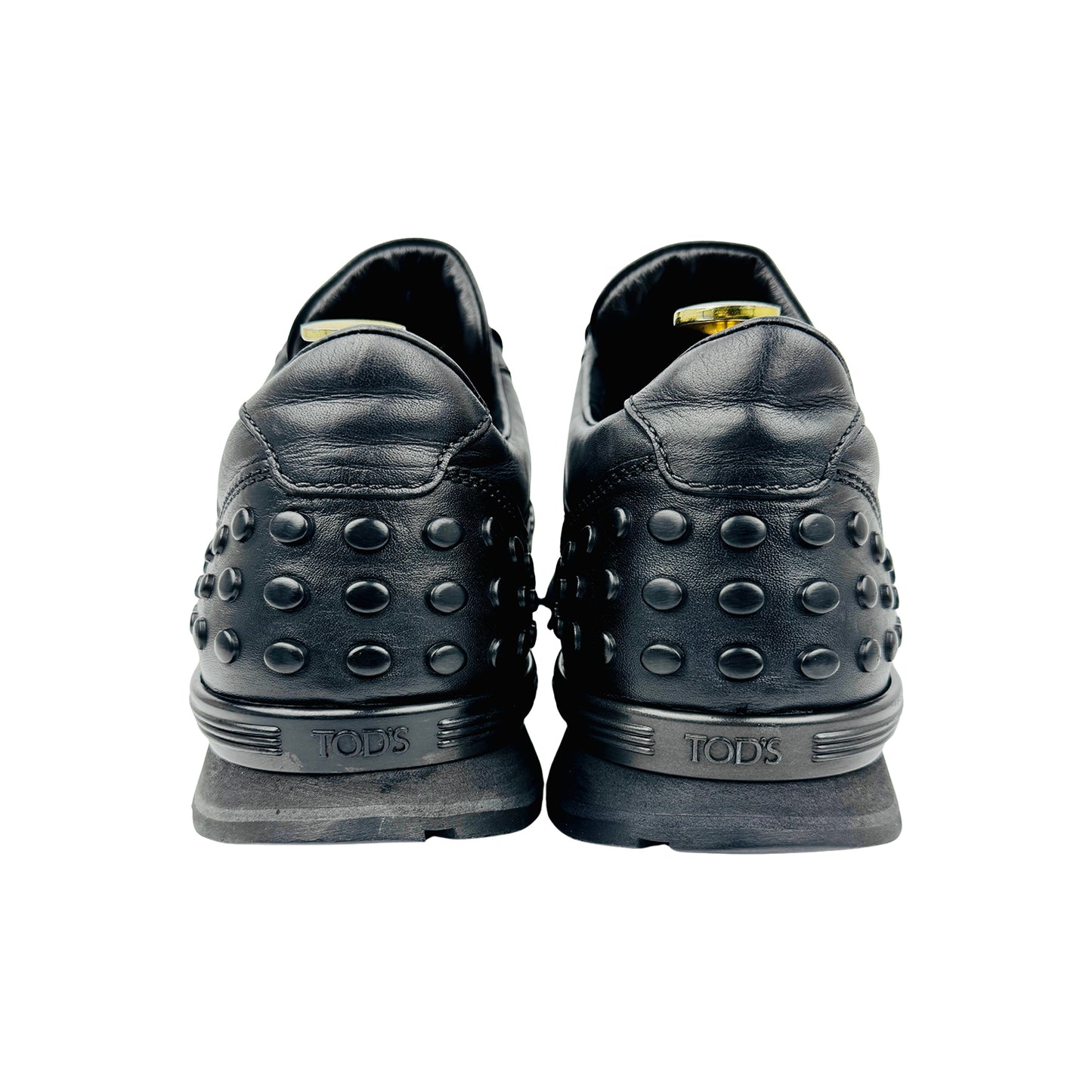 Tod's Men's Black Leather Sneakers (Size 42.5)