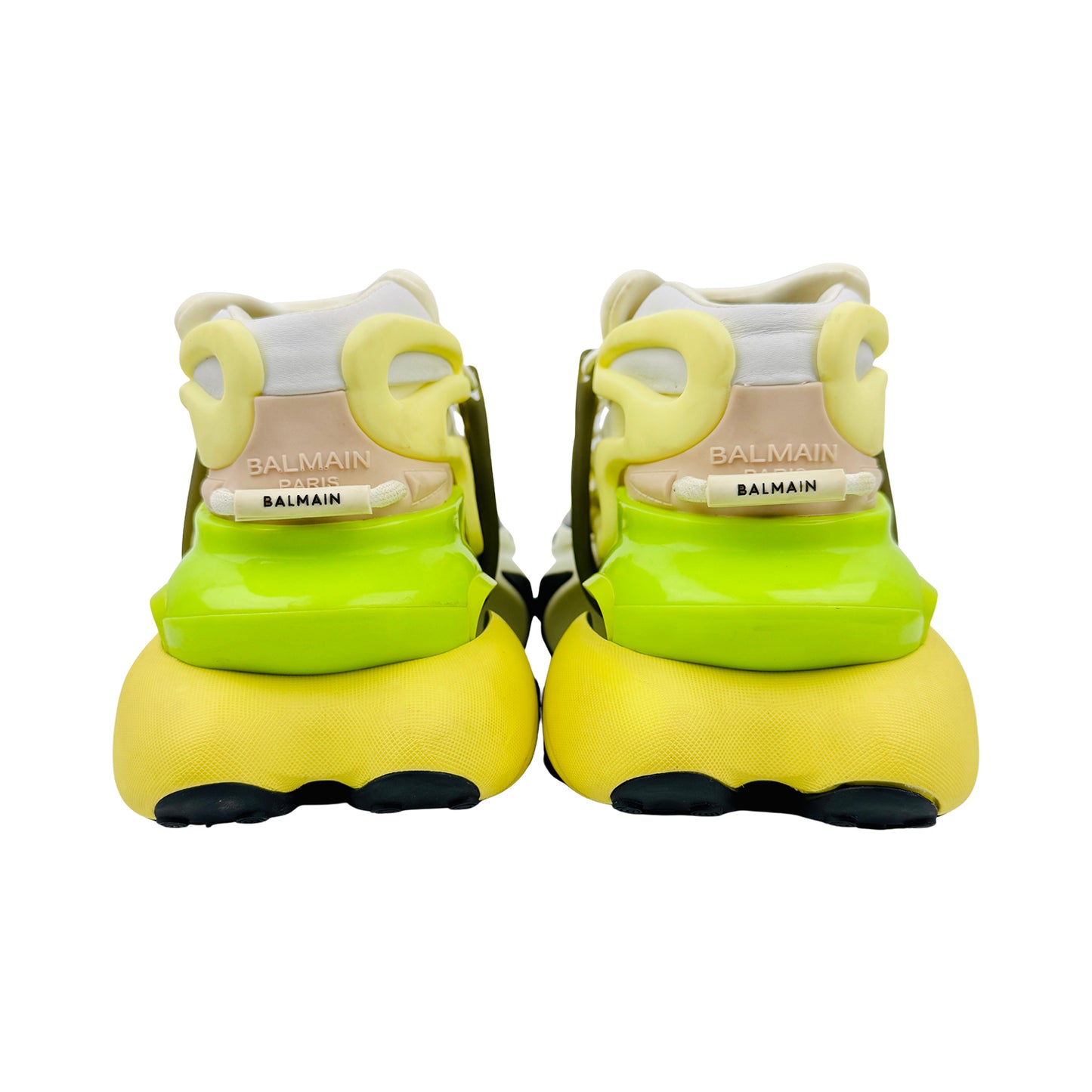 Balmain Unicorn 'White Neon Green' Shoes (Size 38)