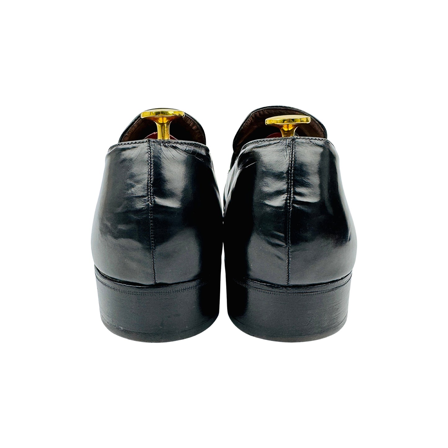 Bally Men's Black Patent Leather Loafers (Size 44)
