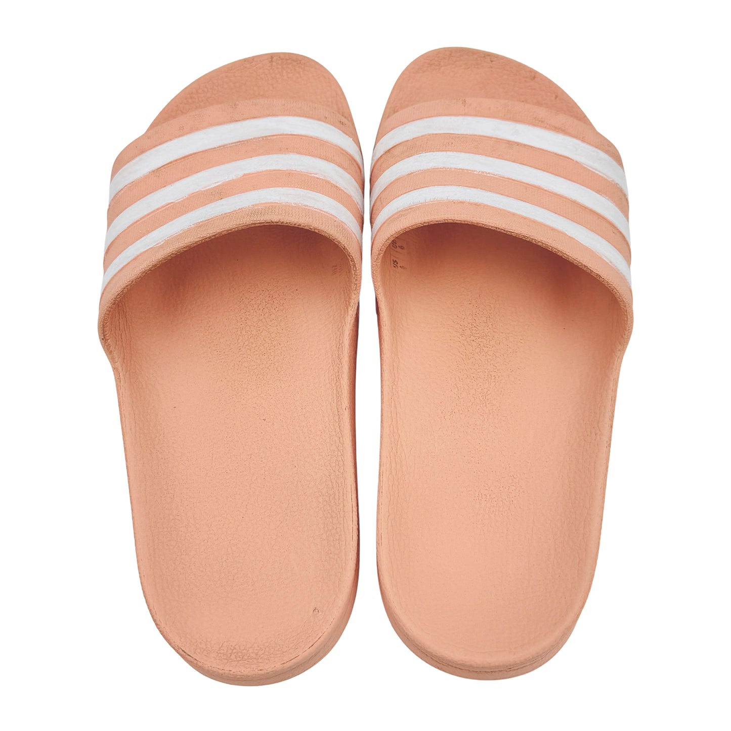 Adidas Adilette Aqua 'Peach' Foam Slides (Size 39)