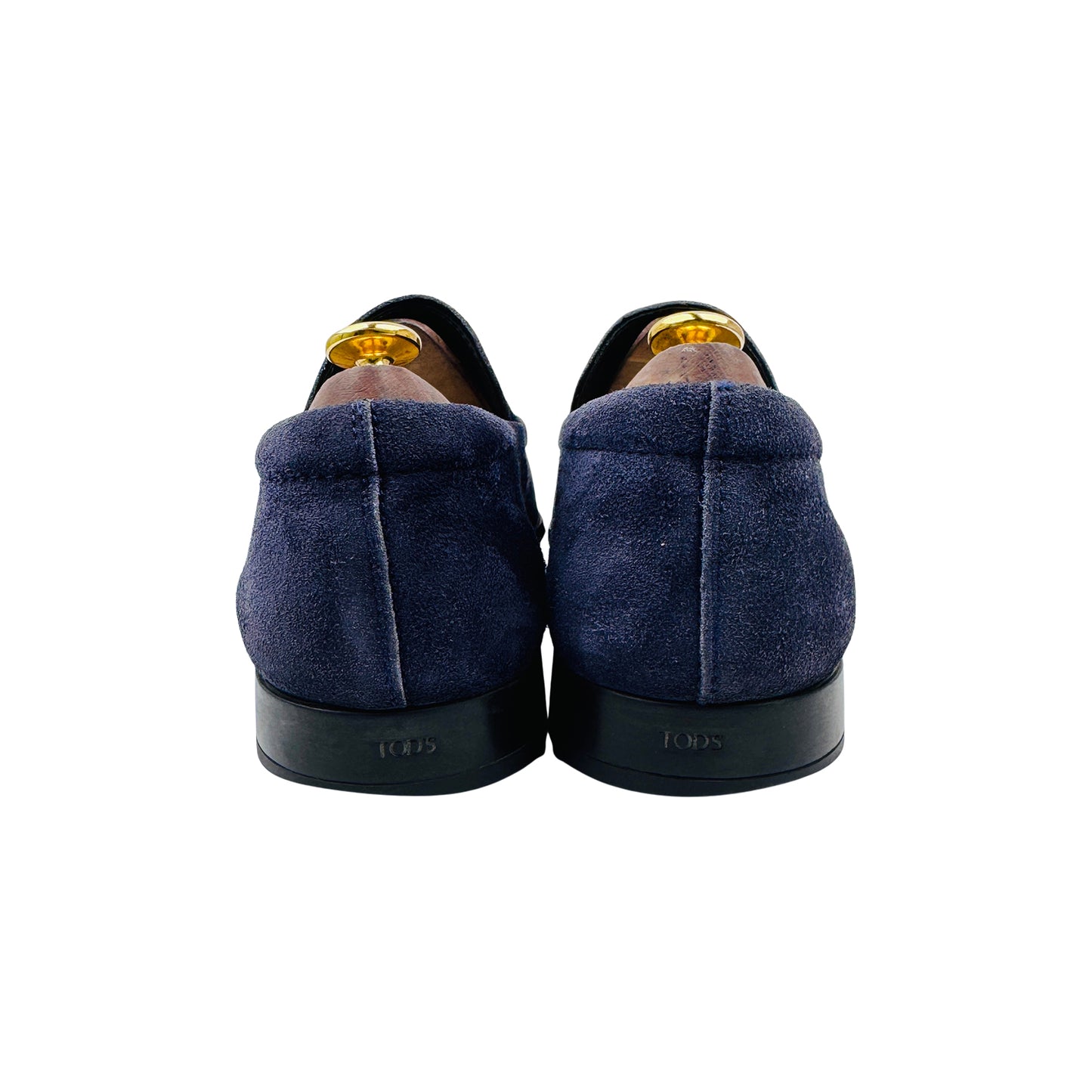 Tod's Men's Navy Suede Penny Loafers (Size 43)