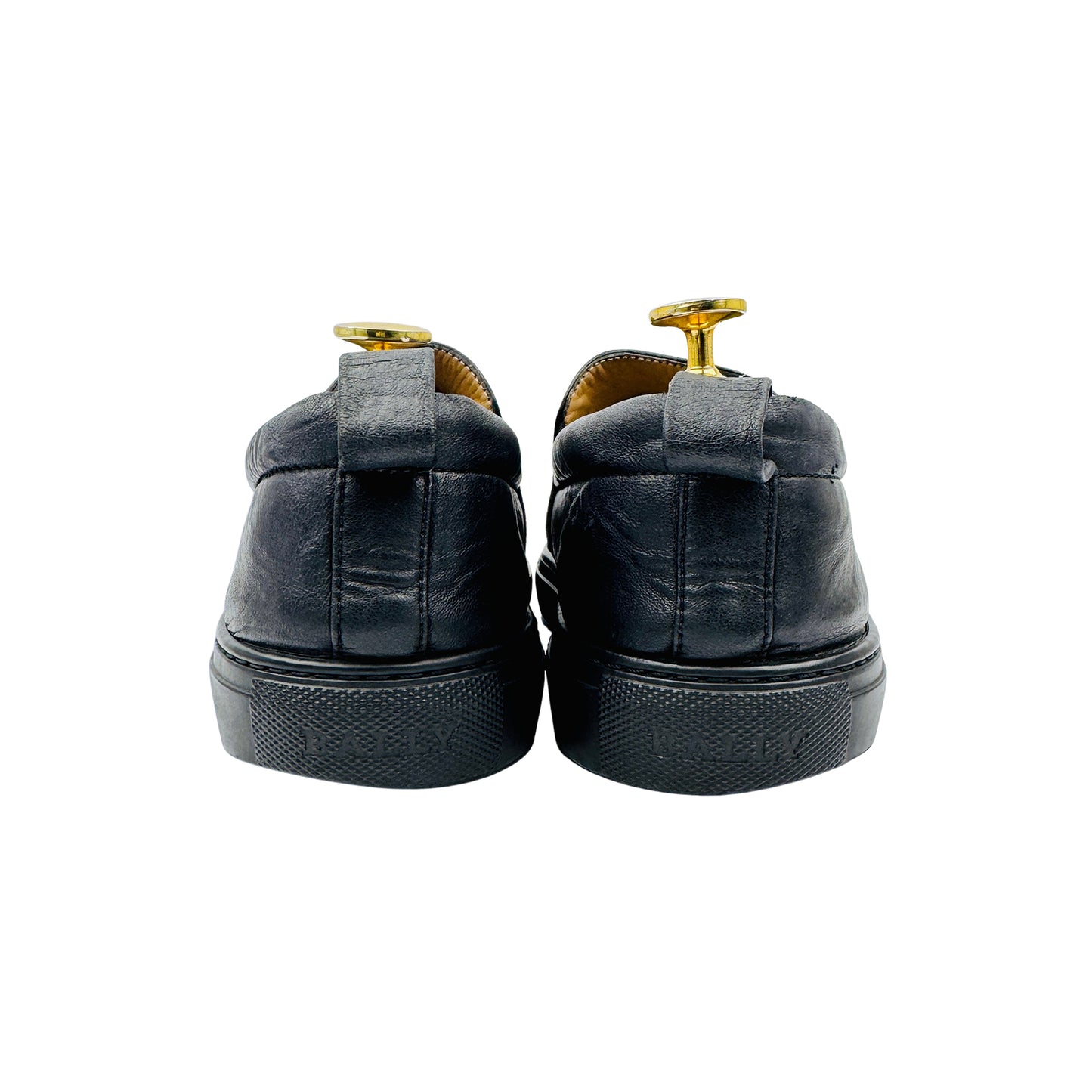 Bally Herald Black Slip-On Shoes (Size 41.5)