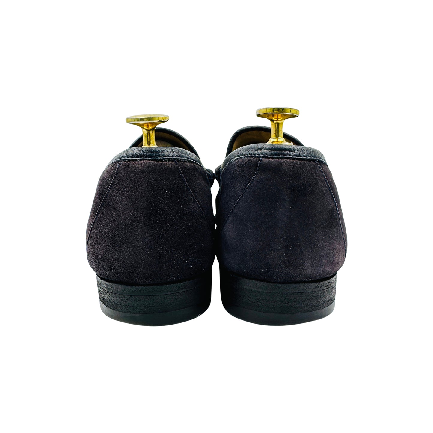 Gucci Men's Navy Suede Horsebit Loafers (Size 42.5) - 110 0009