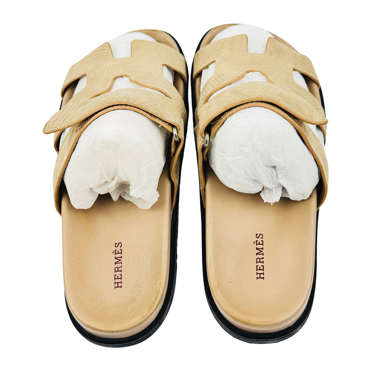 Hermes Chypre 'Golden Beige' Sandal Slippers (Size 42) - FR211115Z