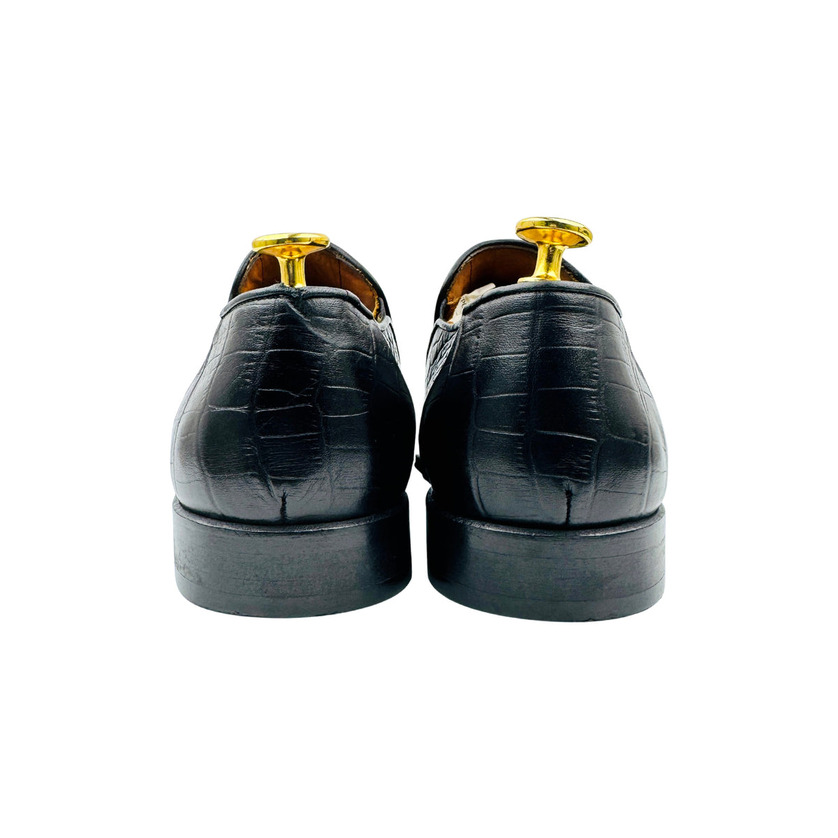 Zilli Black Crocodile Leather Loafers (Size 42)