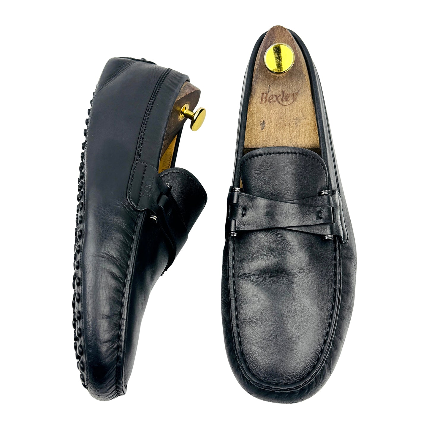 Tod's Black Leather Driving Loafers (Size 42.5)