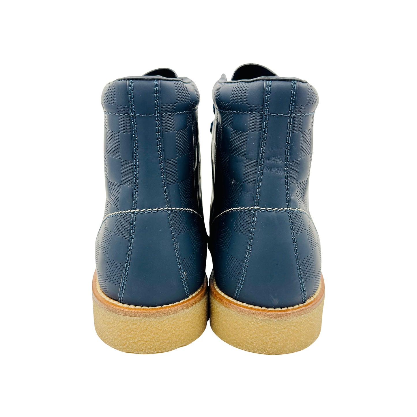 Louis Vuitton Sailor Damier Embossed Boots (Size 44) - FA0195