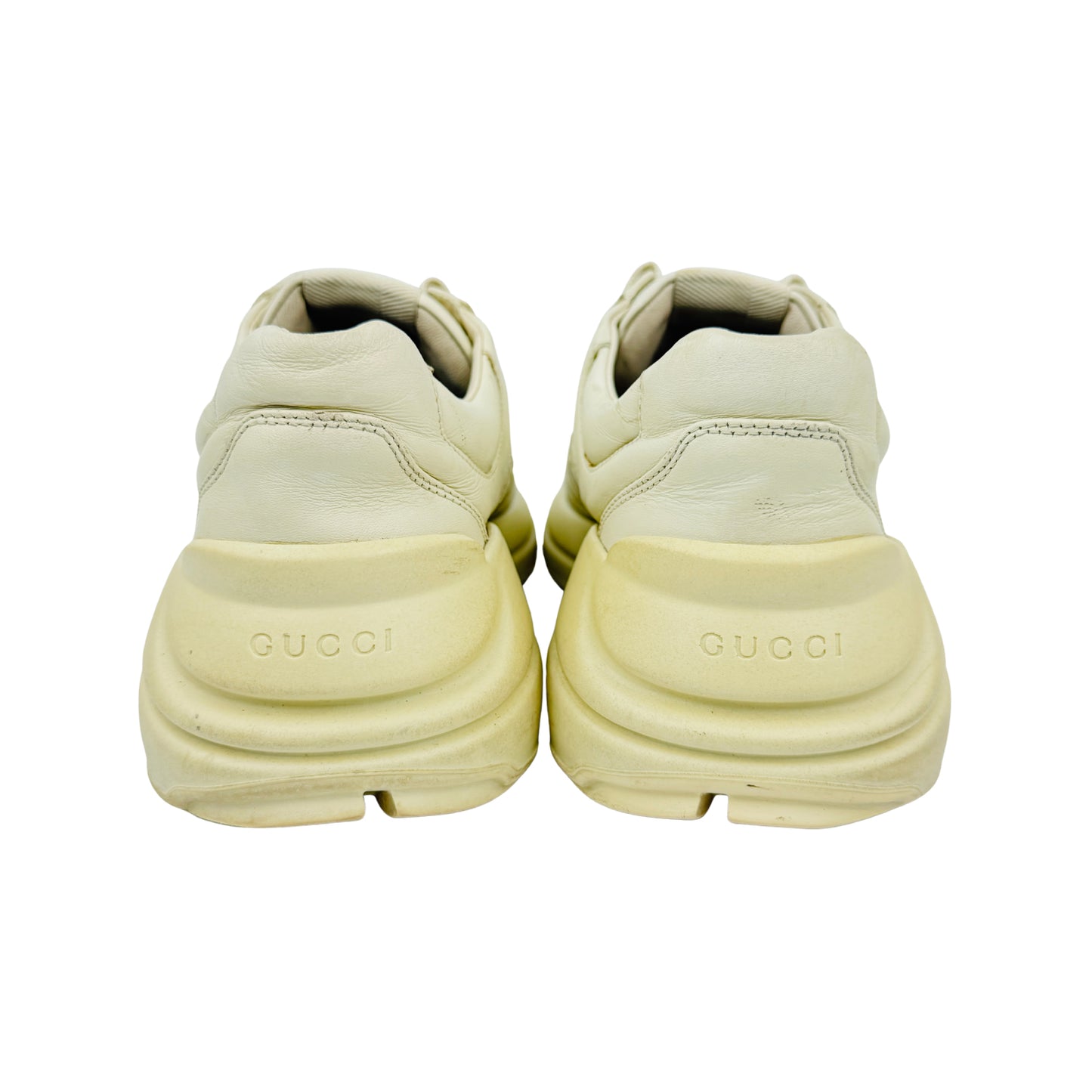 Gucci Rhyton Off-White Leather Sneakers (Size 41.5)