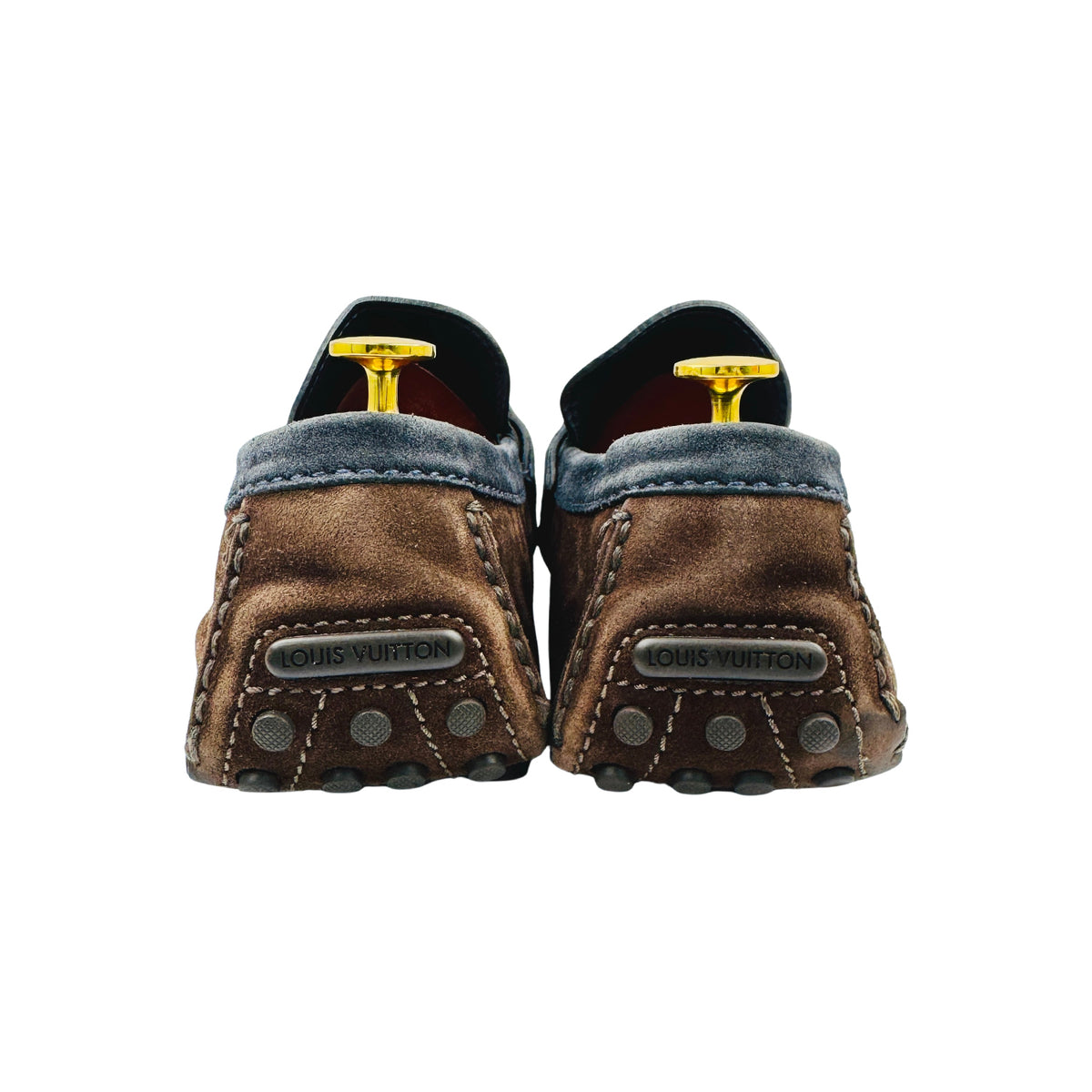 Louis Vuitton Hockenheim Suede Tri Color Loafers (Size 46)