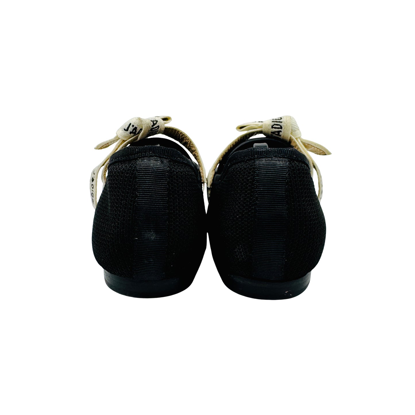 Christian Dior J'Adior Black Ballet Flats (Size 38)