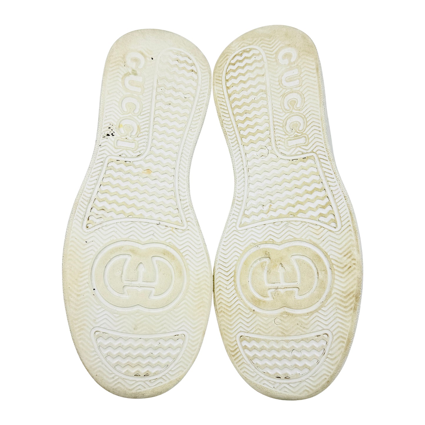 Gucci Men's Off-White Low-Top Sneakers (Size 42)