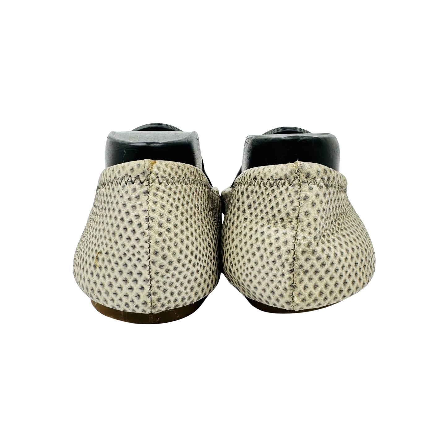 Tory Burch Snake Embossed Leather Ballet Flats (Size 38.5)