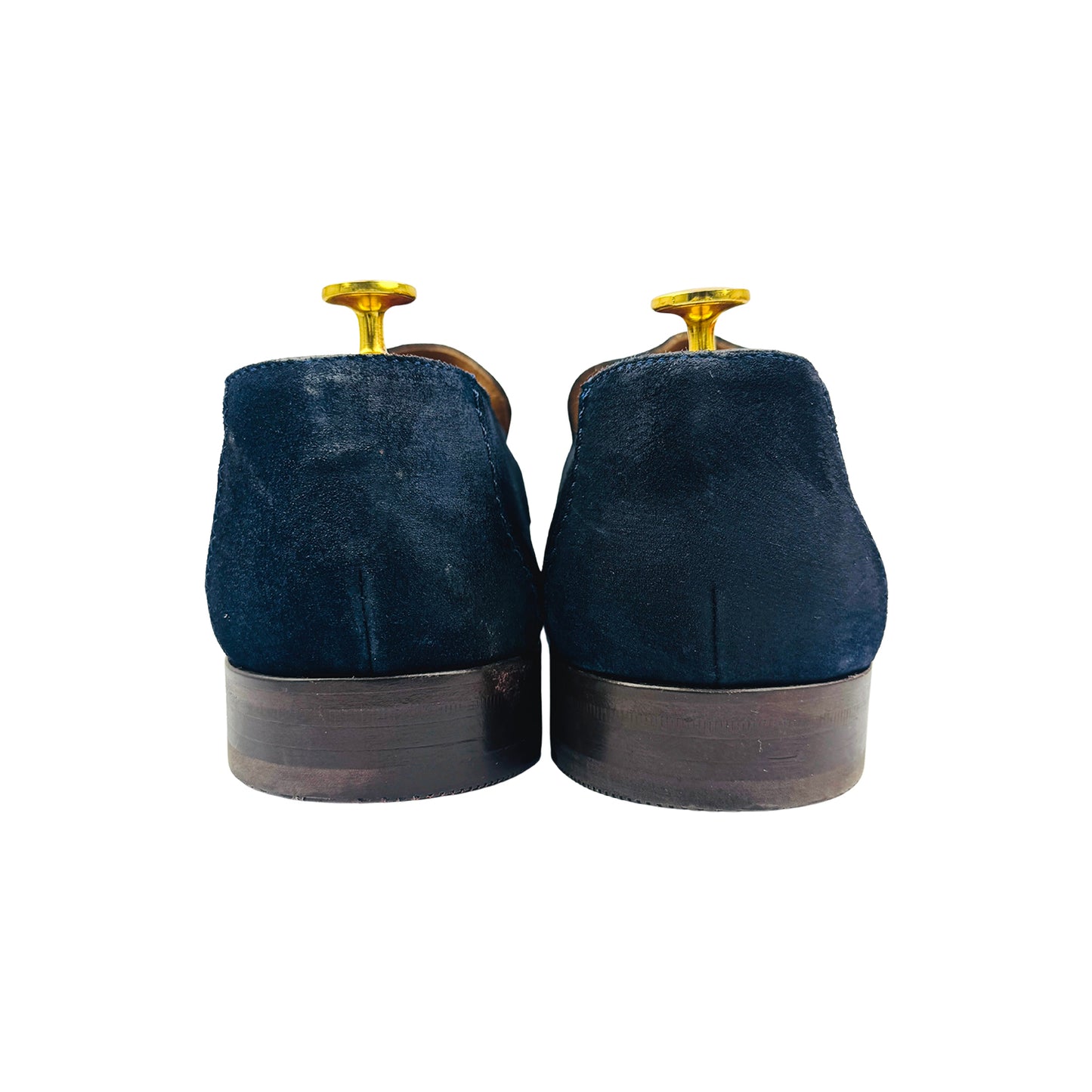 Emidio Tucci Men's Navy Suede Loafers (Size 45)