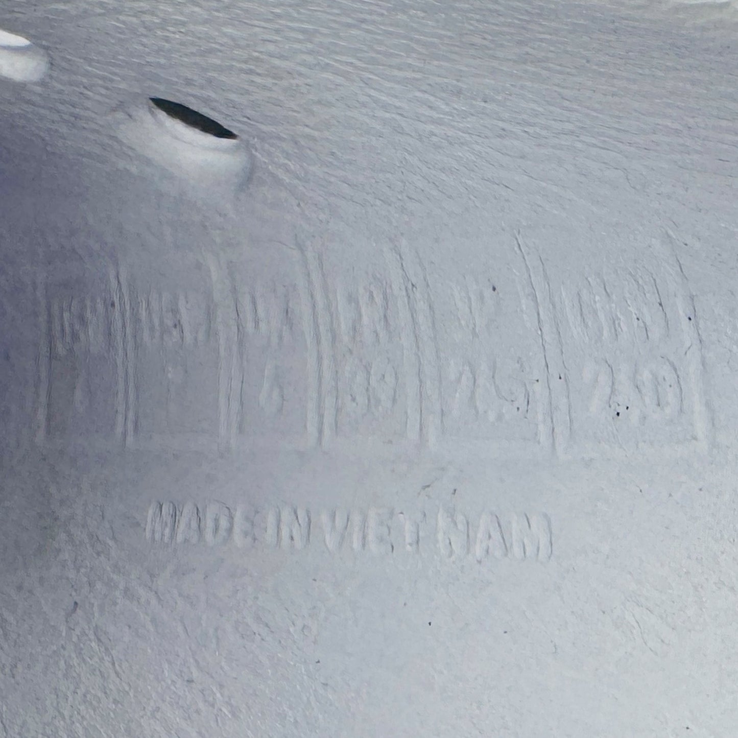 Inside Sole Made, Size embossing image of Adidas Adilette White Clogs (Size 39/40) - FY8970