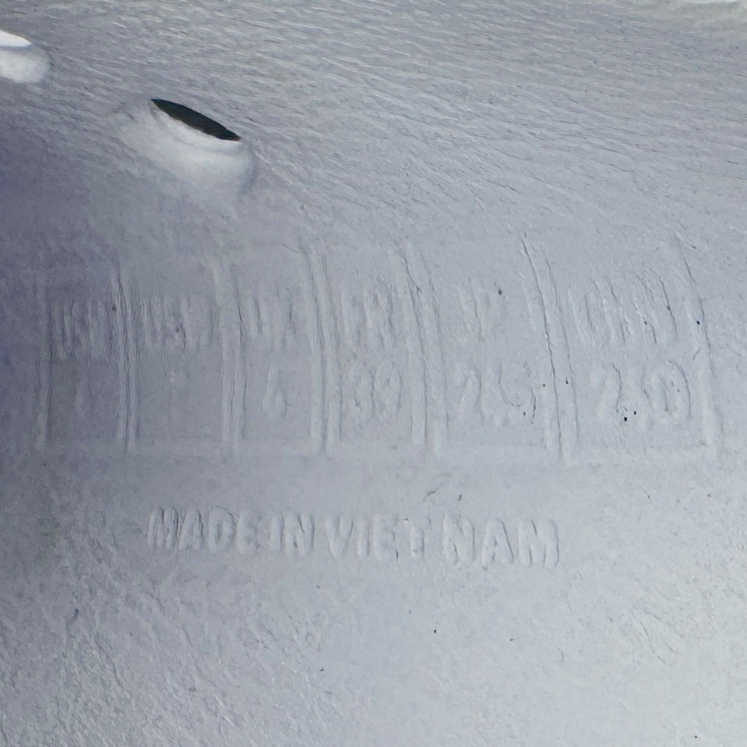 Inside Sole Made, Size embossing image of Adidas Adilette White Clogs (Size 39/40) - FY8970