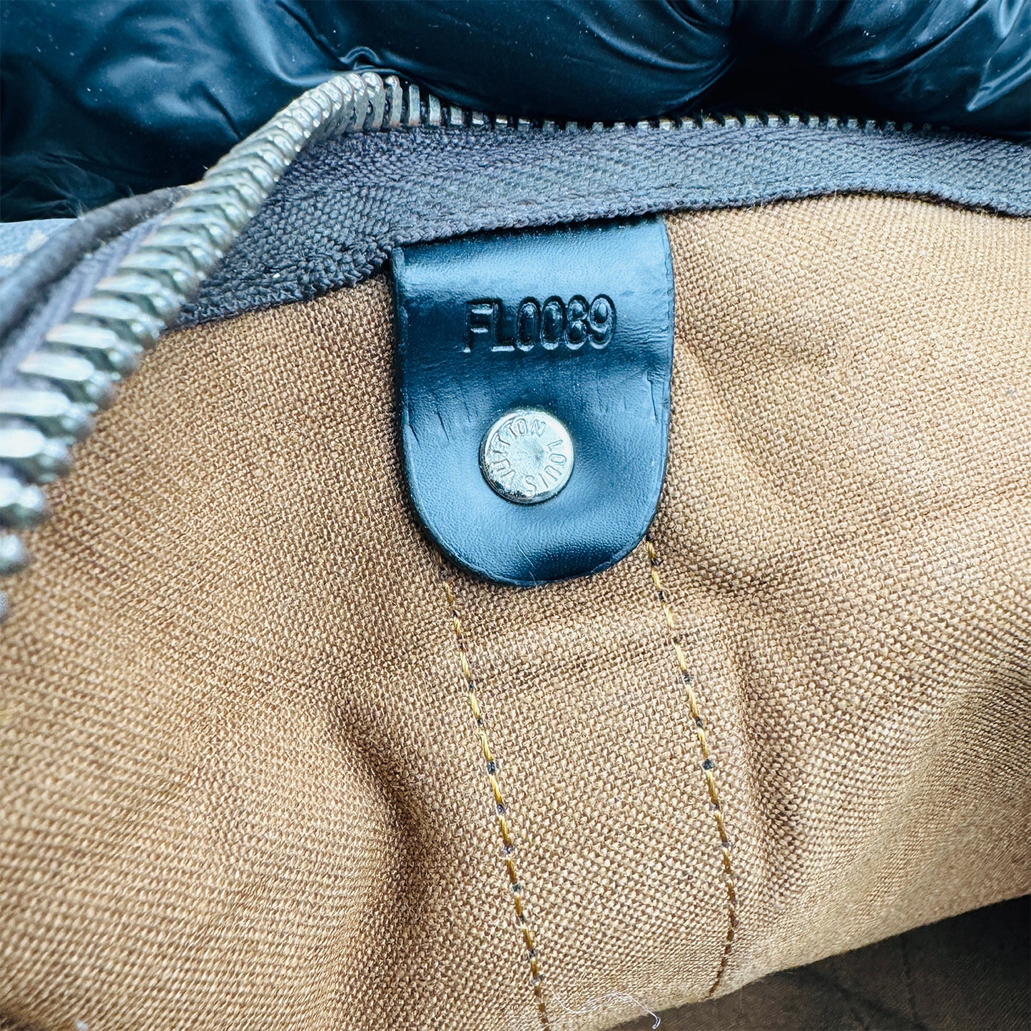 Louis Vuitton Keepall 55 Brown Duffel Bag