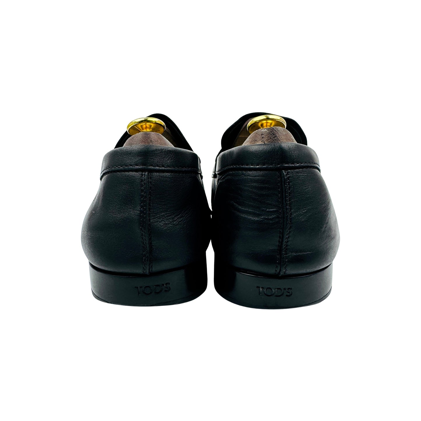 Tod's Black Leather Penny Loafers (Size 42)
