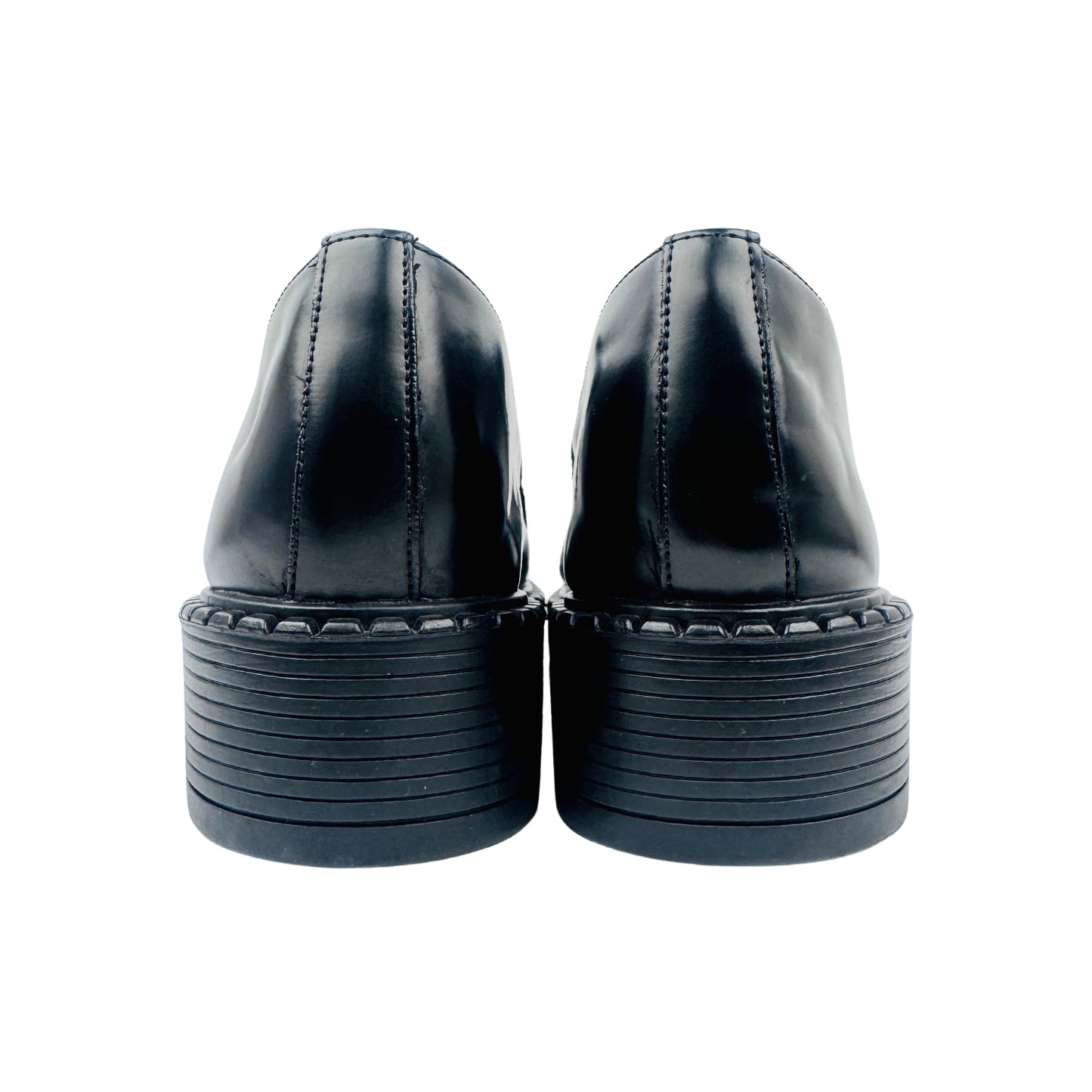 Prada Black Patent Leather Loafers (Size 38.5/39)