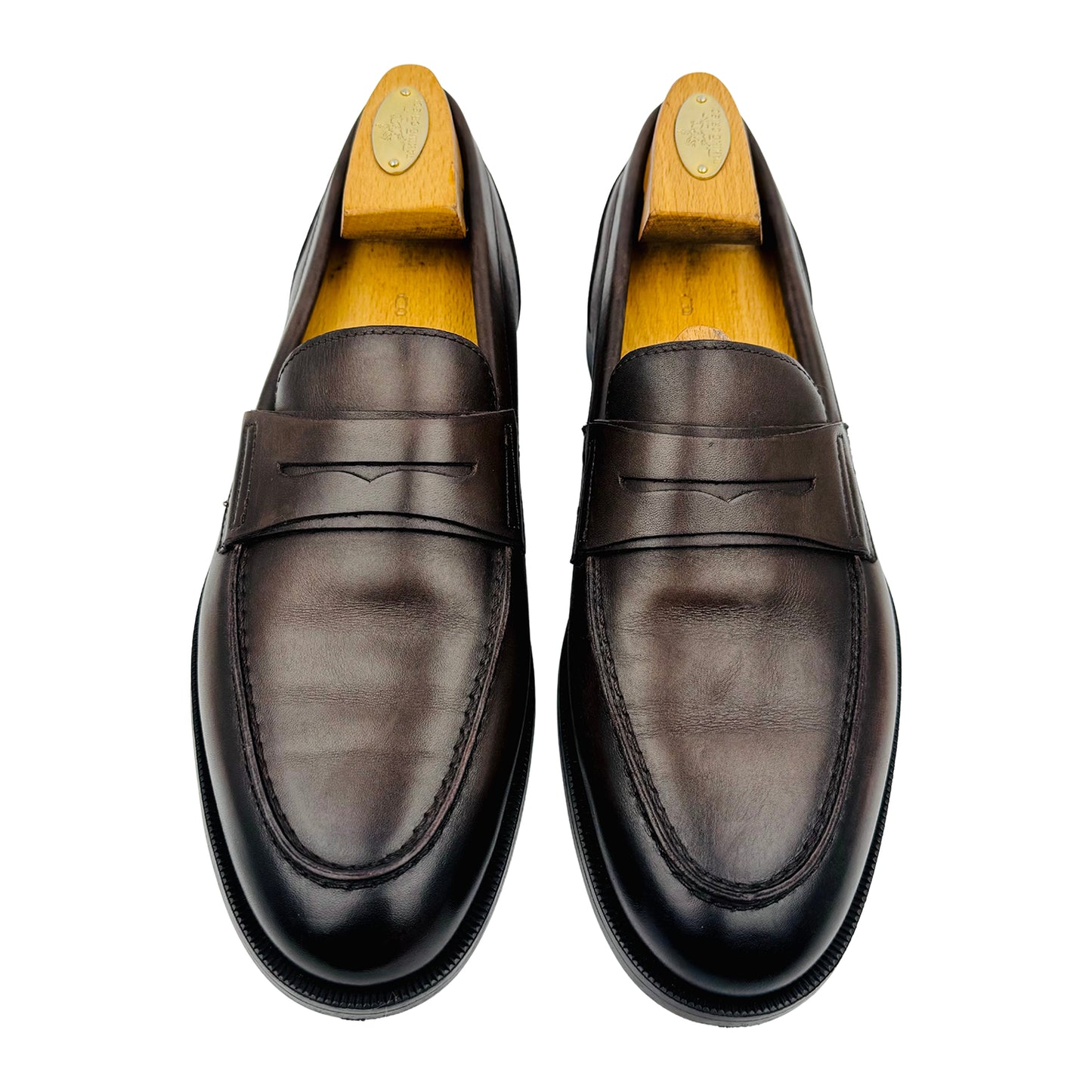 Massimo Dutti Brown Leather Penny Loafer (Size 40.5/41)