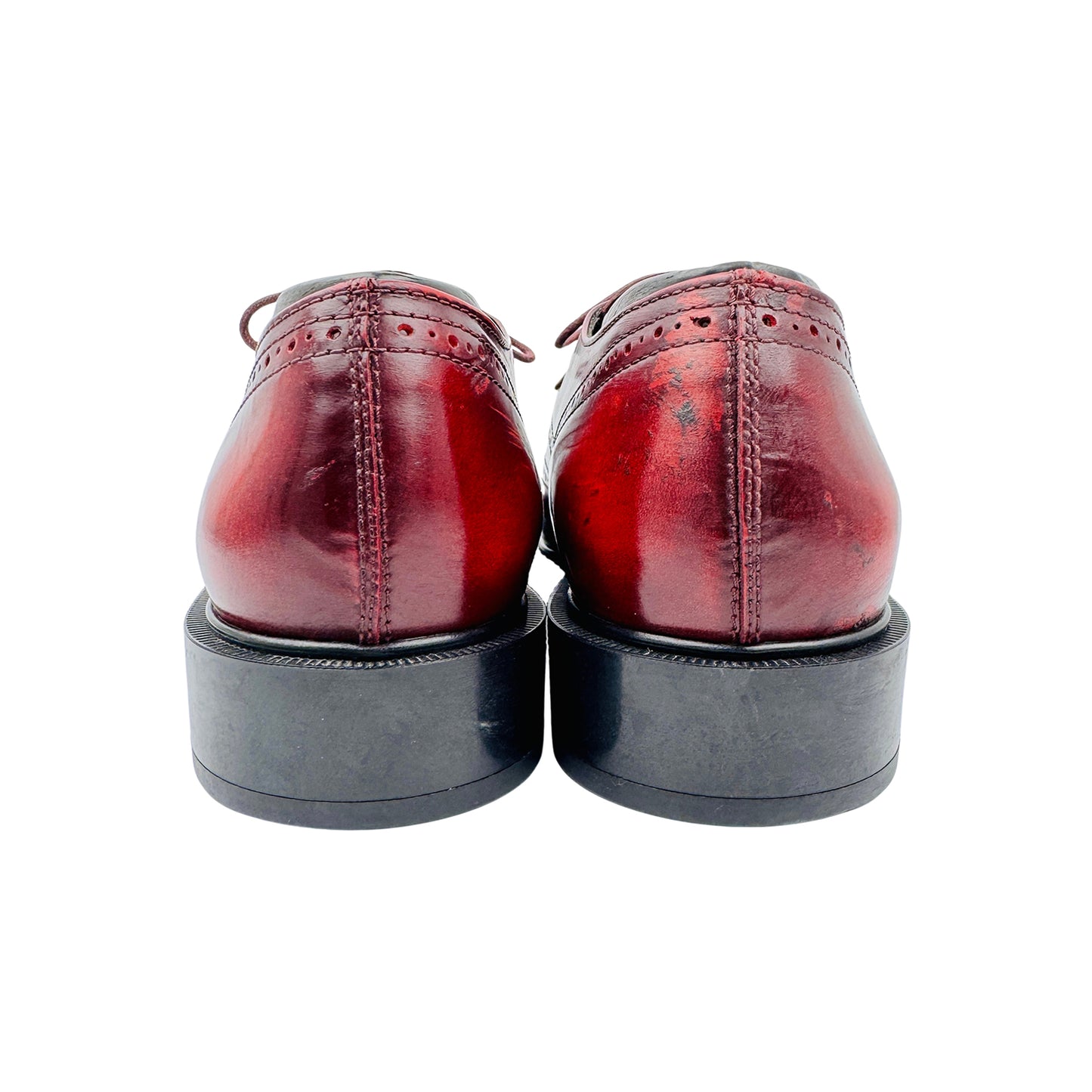 Tod’s Burgundy Patent Leather Derby Shoes (Size 39.5)