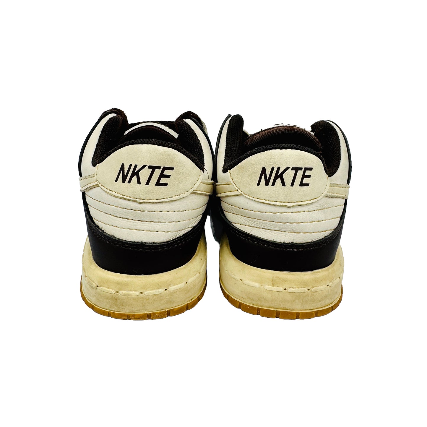 Back Side image of Nike Kid's Green White Fashion Sneakers (Size 30)