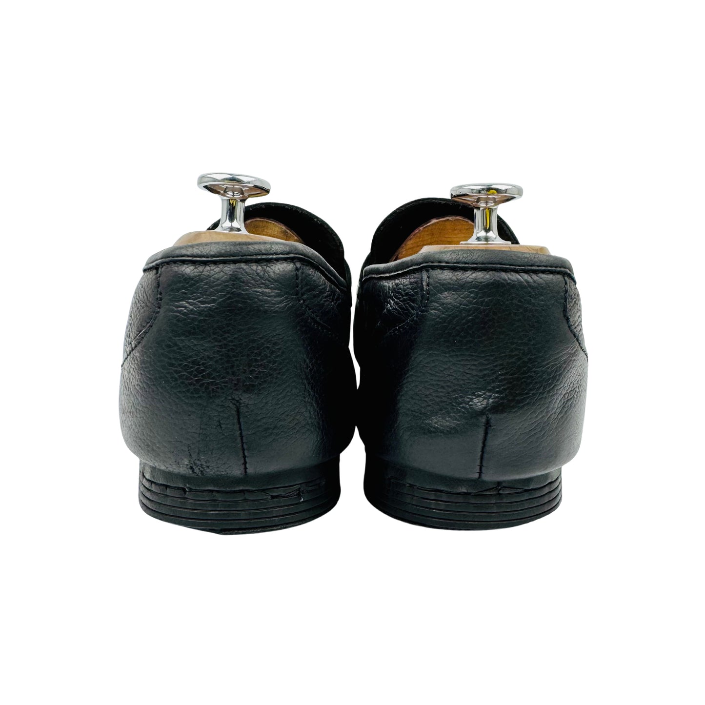 Bruno Magli Lastra Black Leather Loafers (Size 46)