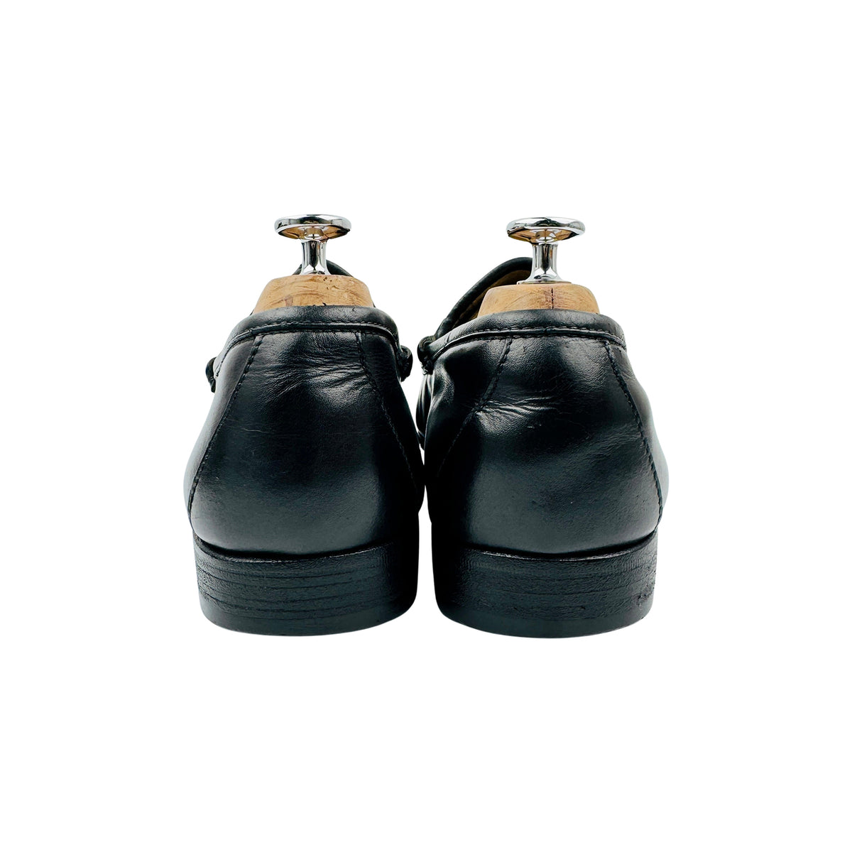 Gucci Black Leather Horsebit Italian Loafers (Size 41)