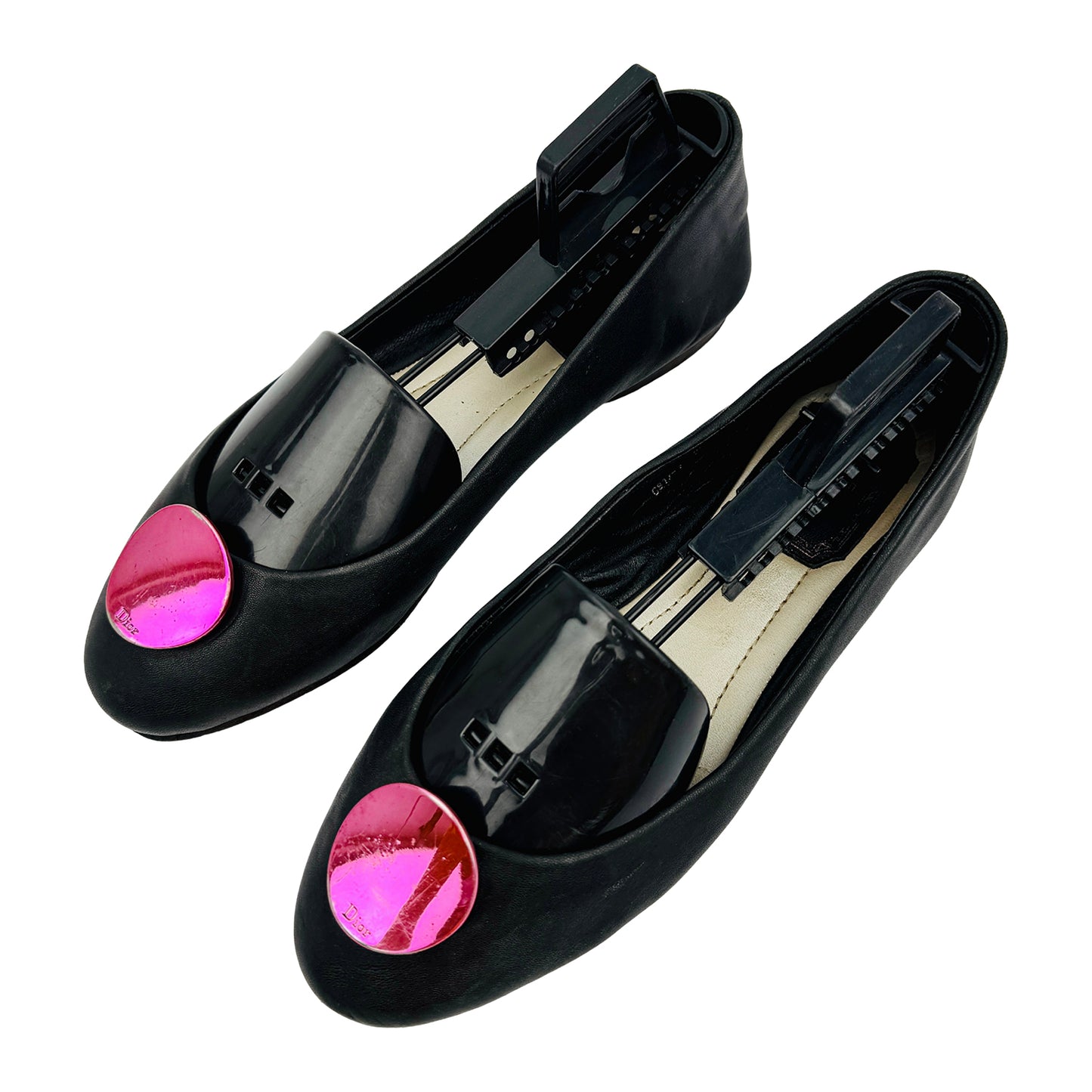 Christian Dior Black Italian Ballet Flats (Size 38)