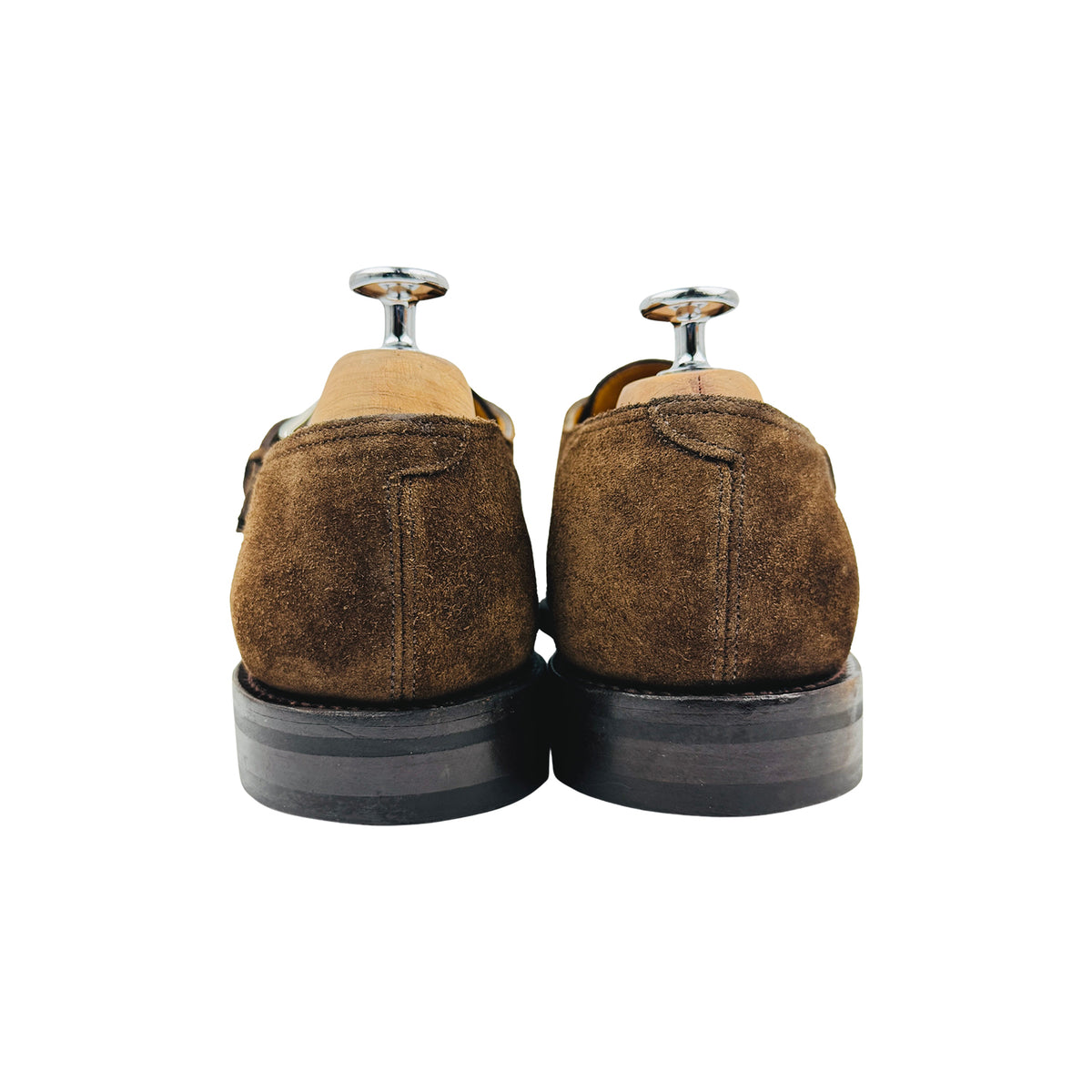 John Lobb Ashill Single Monk Strap Suede Leather Loafers (Size 42)