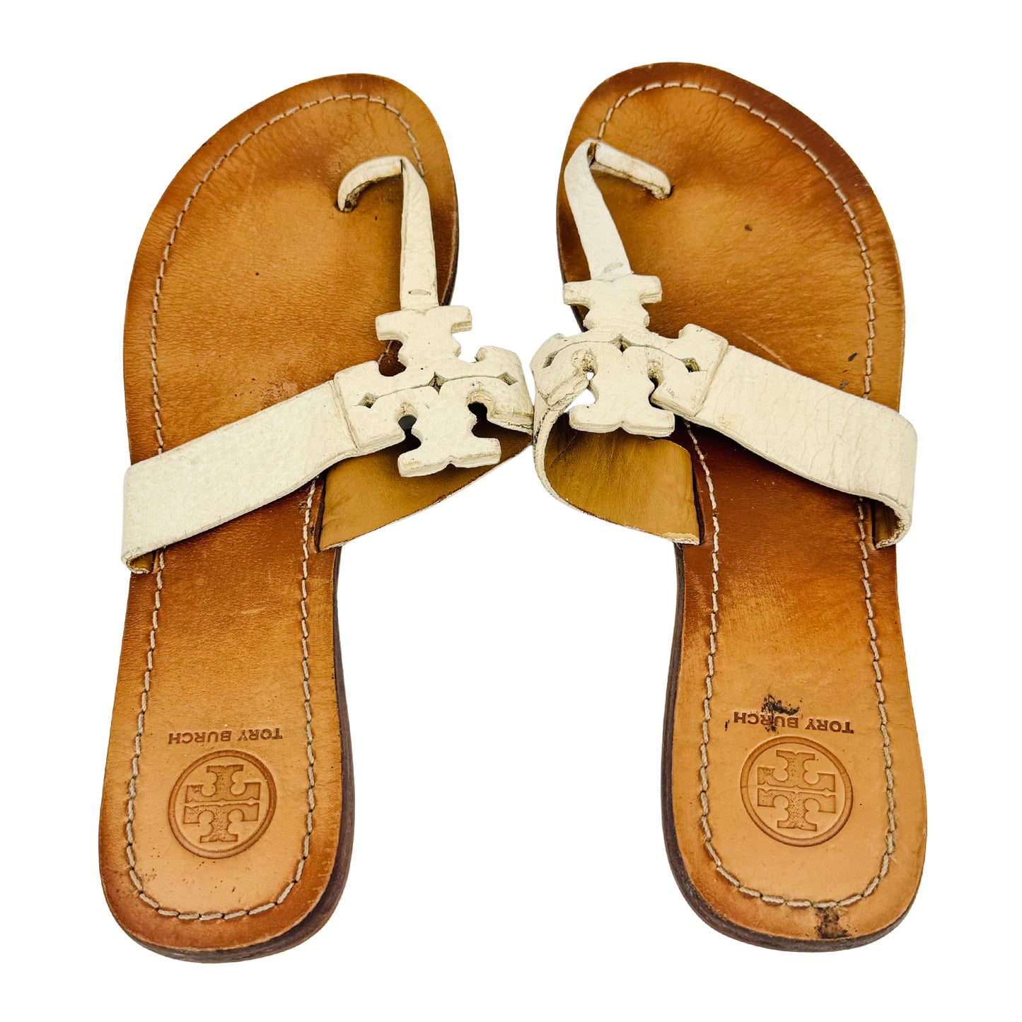 Tory Burch Women's Moore 'Ivory' Flip Flops (Size 38.5)