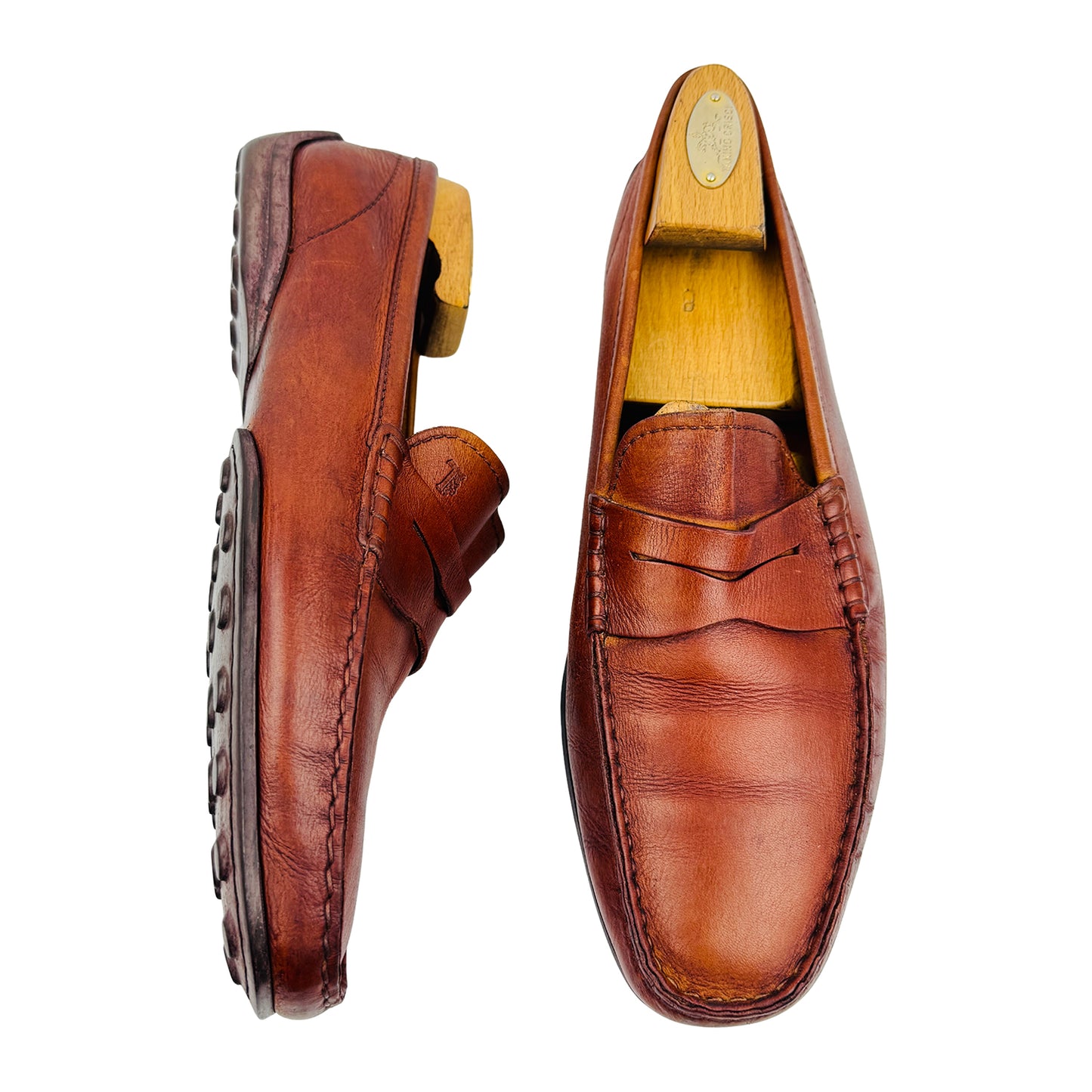 Tod’s Men's Brown Leather Penny Loafers (Size 43.5)